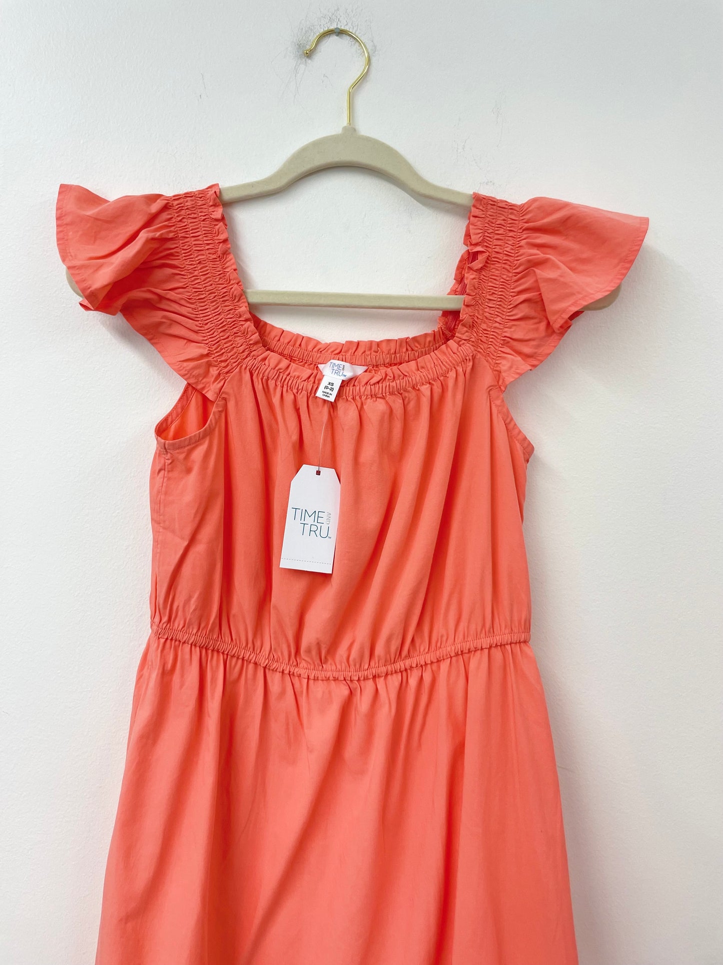Time and Tru ruffle sleeve mini dress Size XS/ NWT