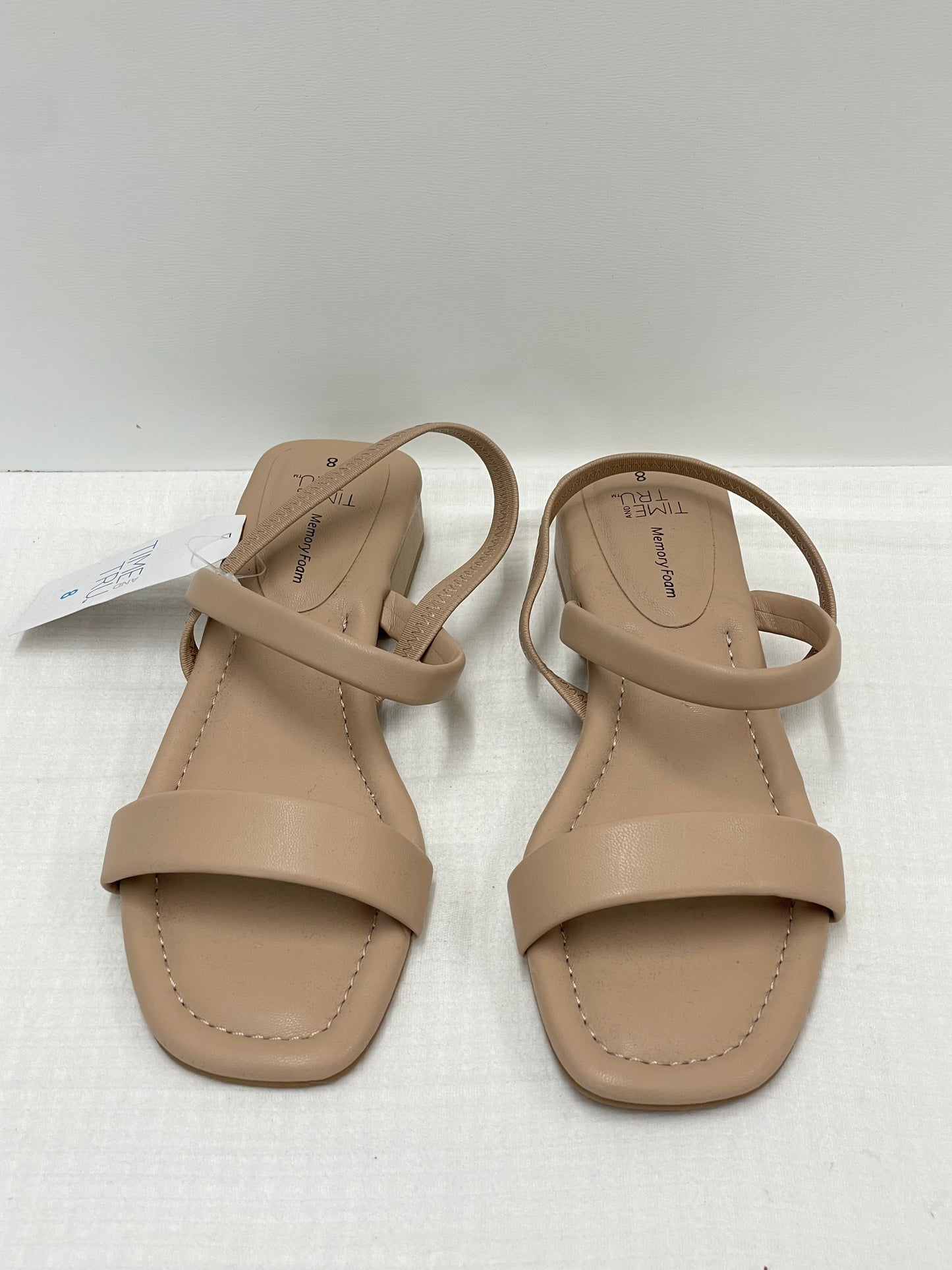 Time and Tru nude sandals Size 8 / NWT