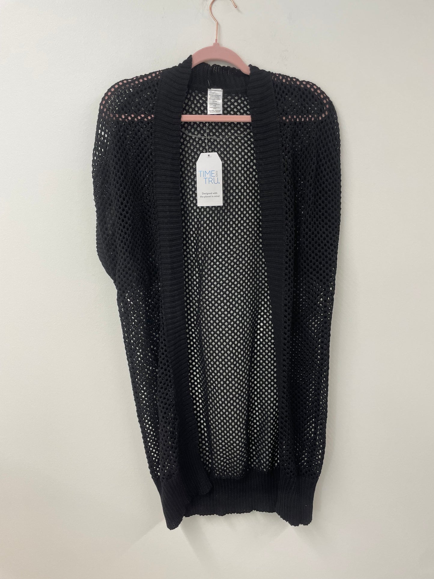Time and Tru knit crochet ruana Size S/M / NWT