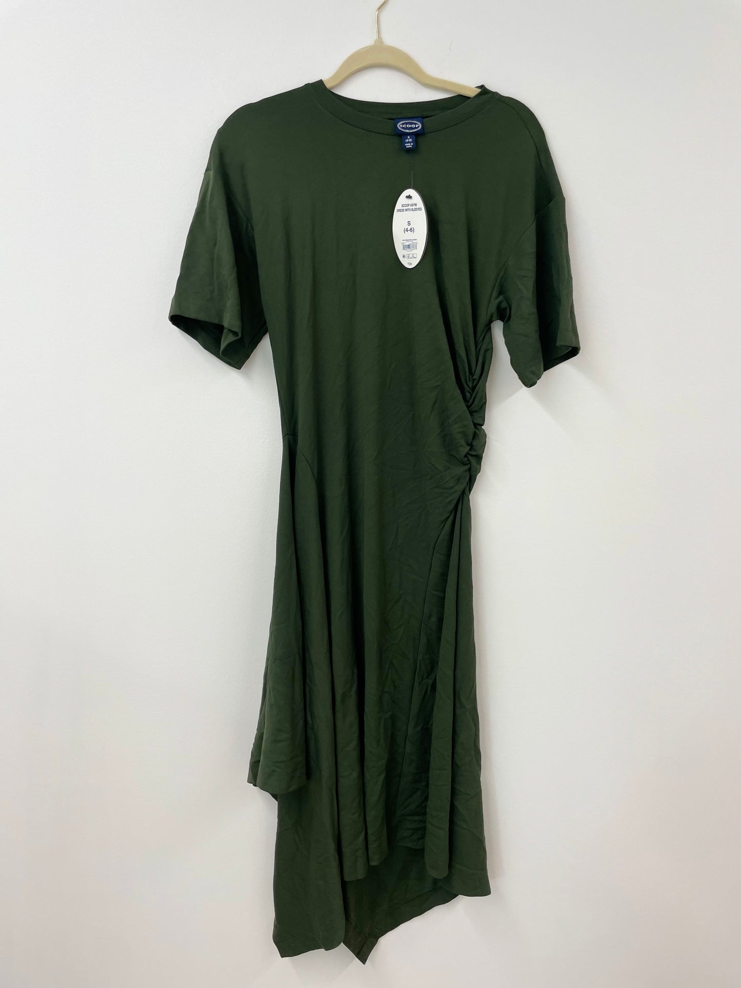 Scoop asymmetrical midi dress Size S / NWT