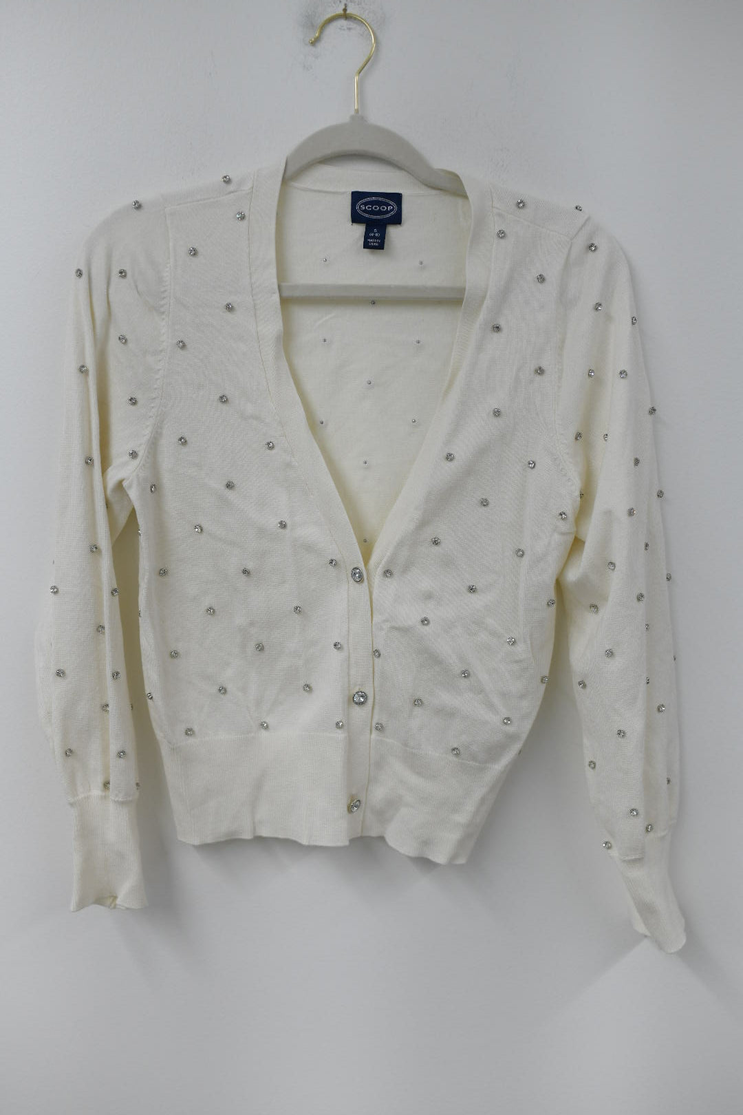 Scoop jewel studded cardigan Size S / EUC