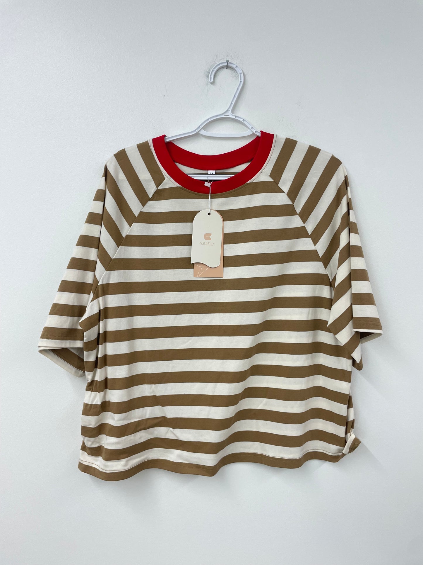 Amazon stripped tee Size M /NWT