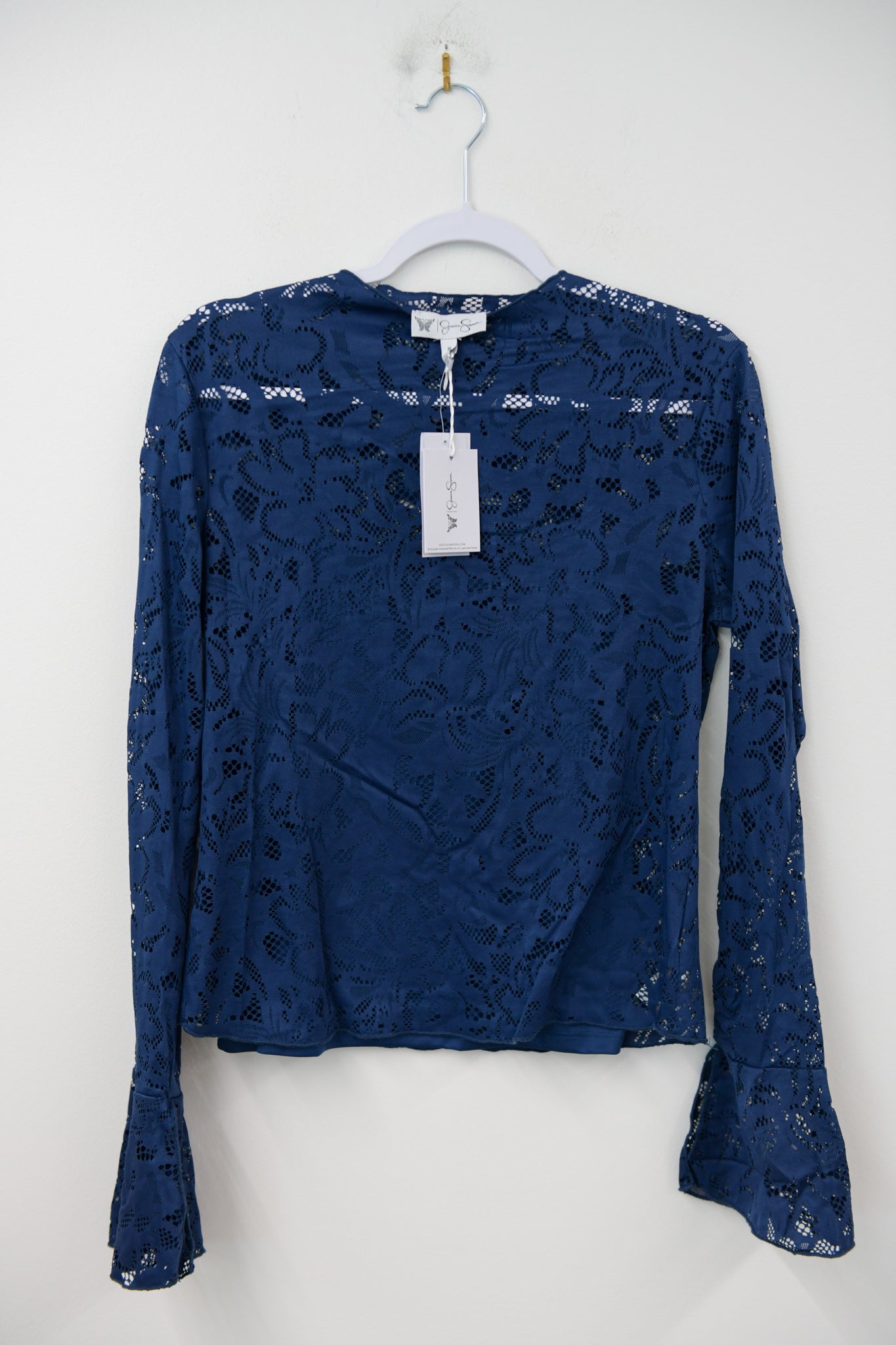 Jessica Simpson long sleeve lace blouse Size M / NWT