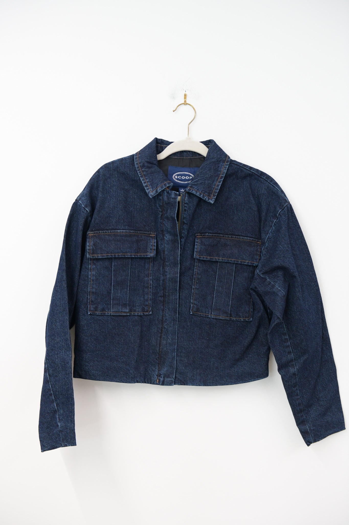 Scoop cropped over sized jacket Size S / NWT