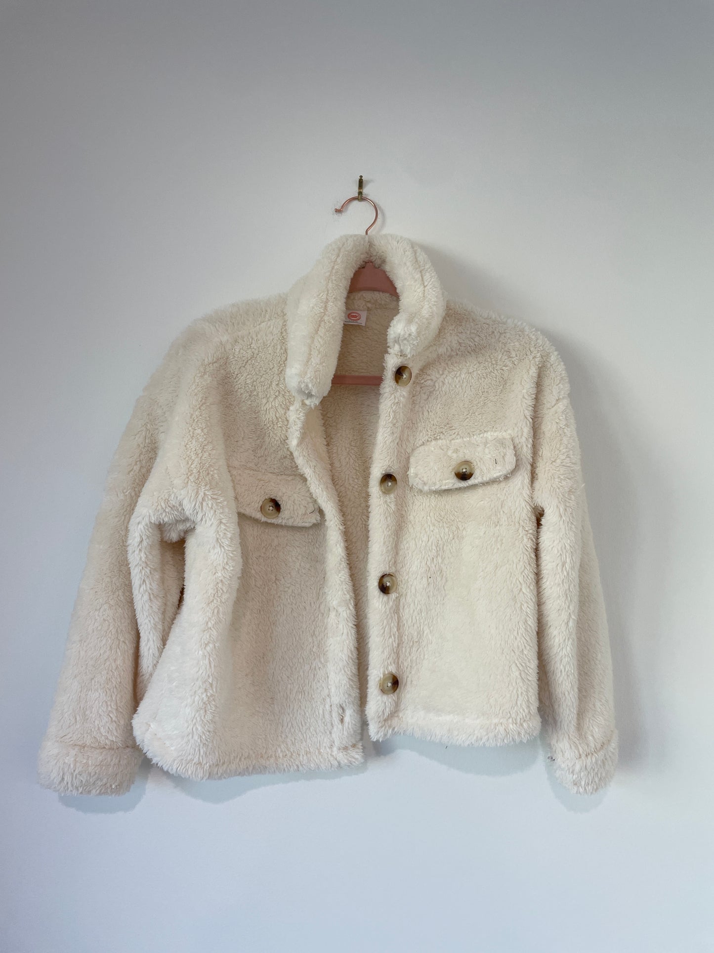 Wonder Nation fuzzy jacket Size L / EUC