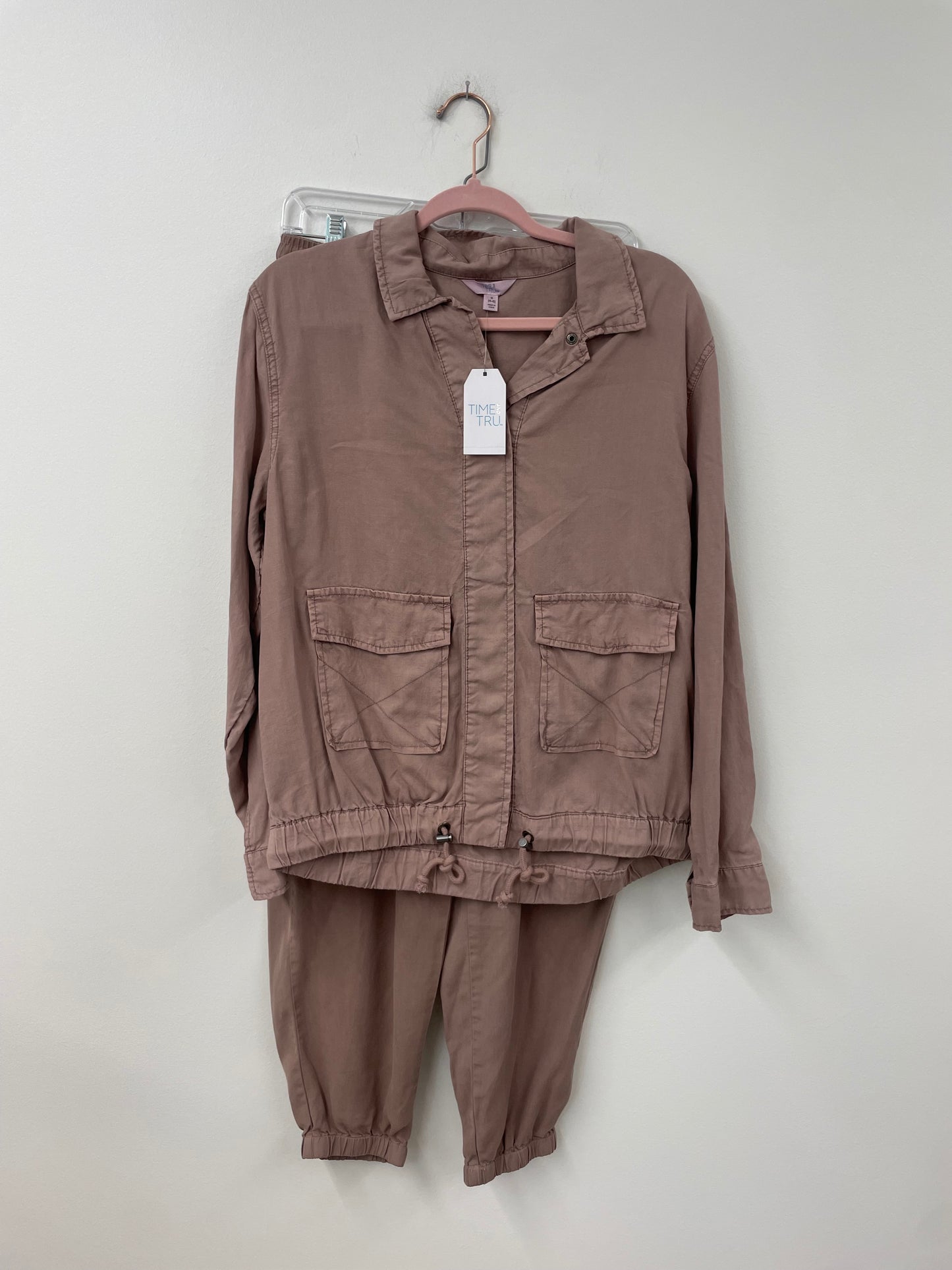 Time and Tru soft utility jacket and jogger pant set / NWT