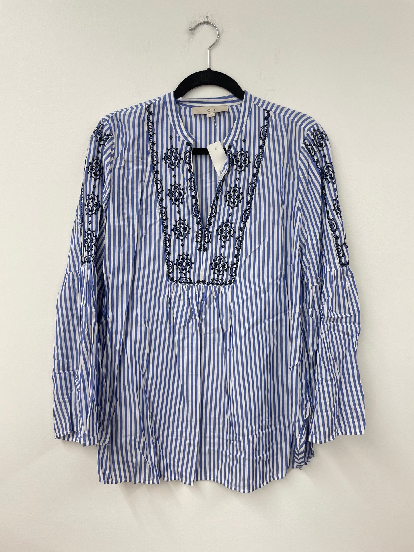 Loft long sleeve blouse Size M fits more like a S - NWT