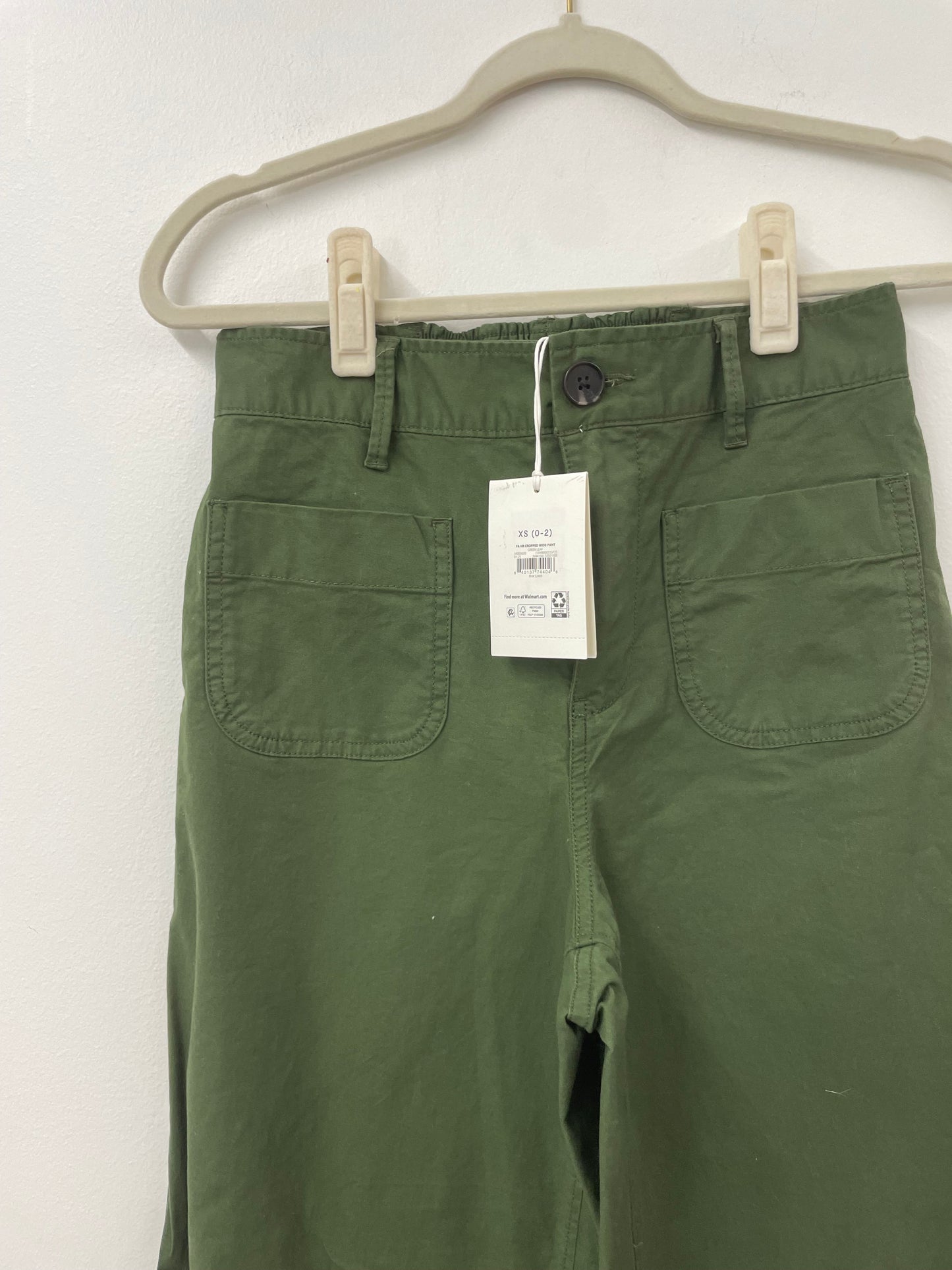 Free Assembly high rise cropped wide pants Size XS / NWT