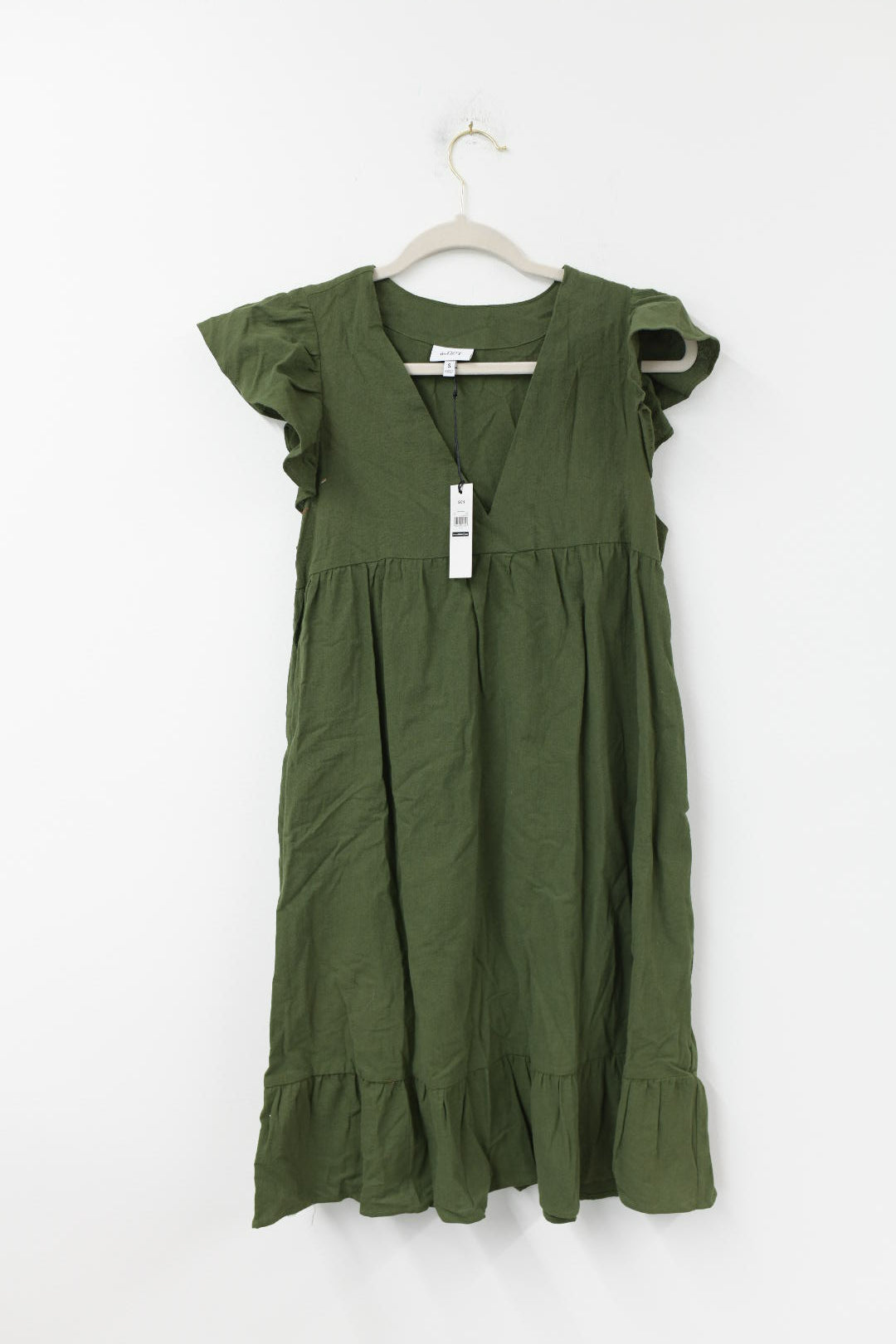 The Get flutter sleeve midi dress Size S / NWT