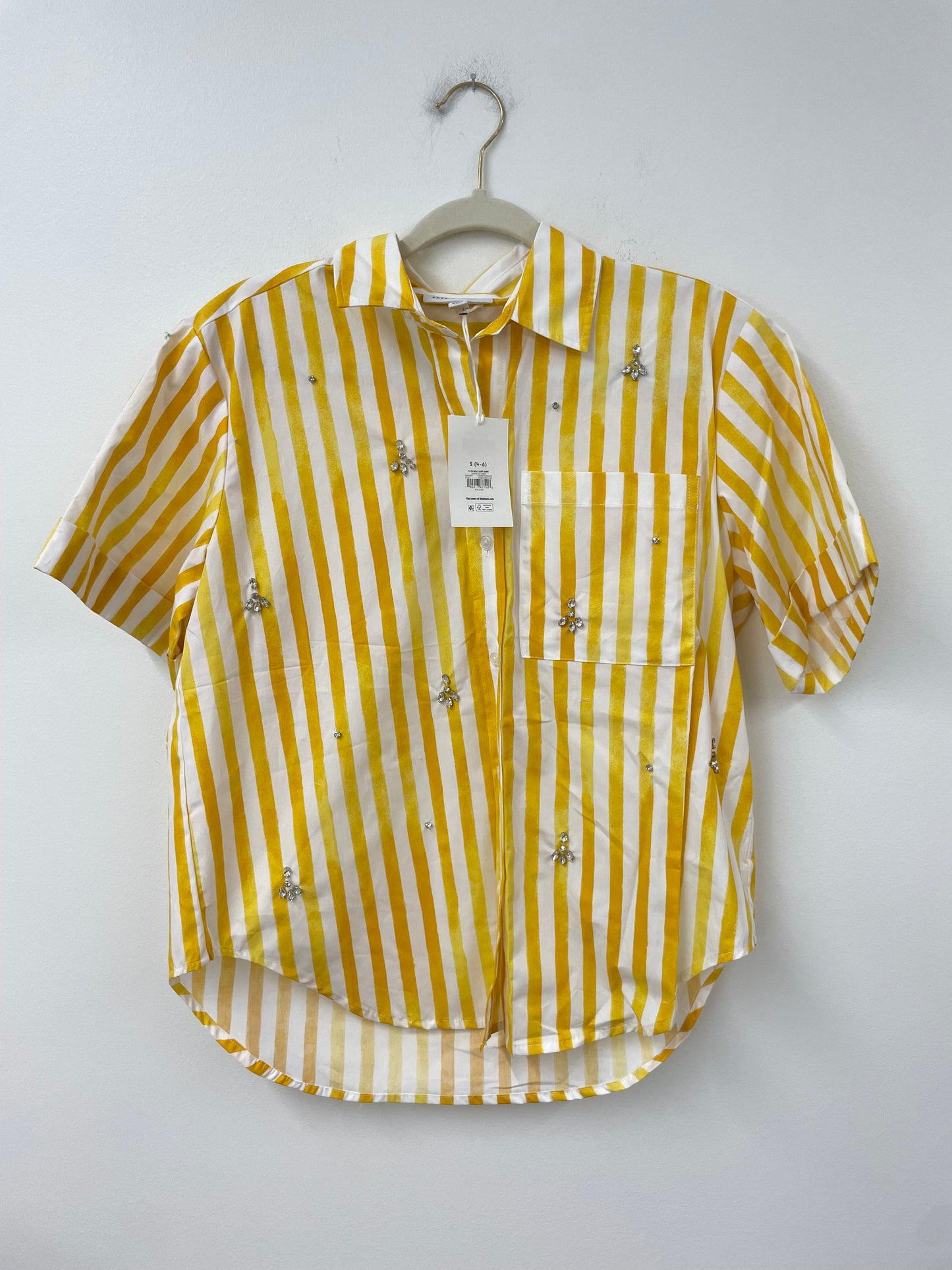 Free Assembly roll cuff shirt set Size S / NWT