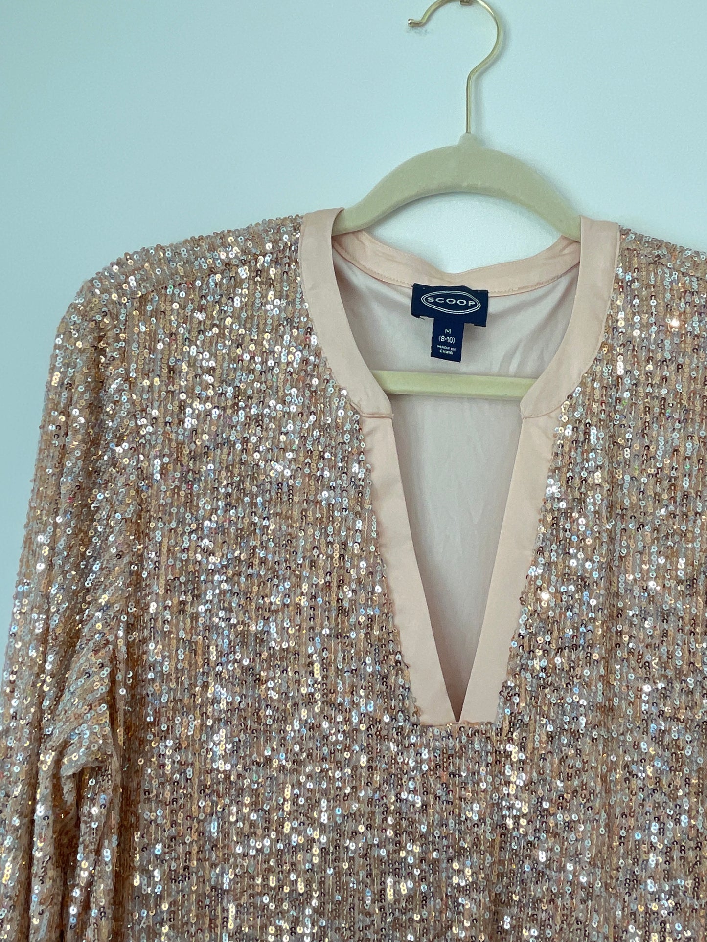Scoop midi sequins dress Size M / NWT