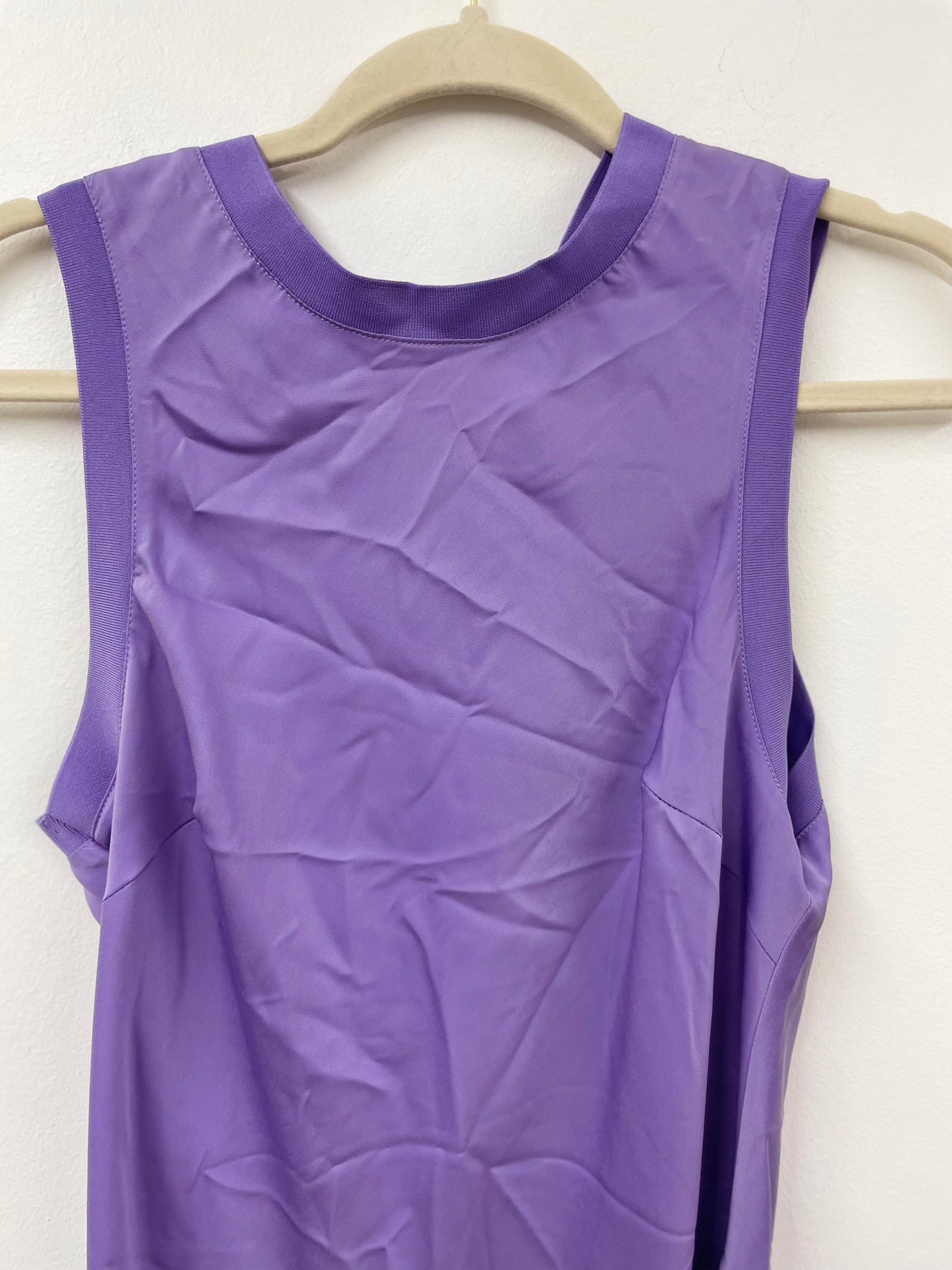 Scoop crew neck satin midi dress Size S / EUC