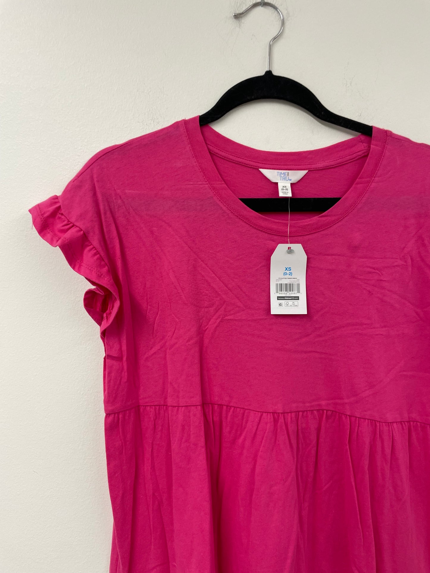 Time and Tru tiered knit mini dress Size XS / NWT