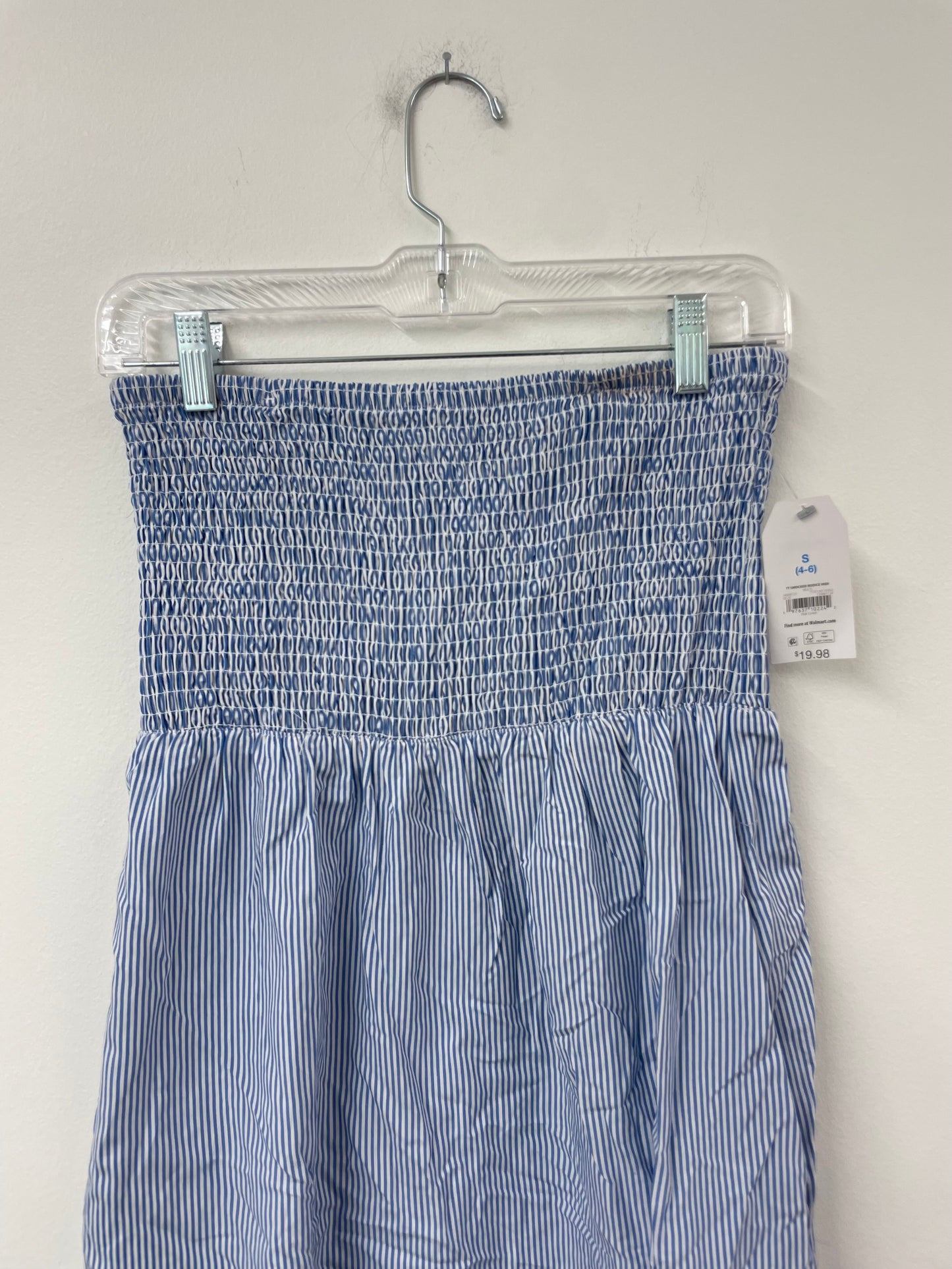 Time and Tru smocked strapless midi dress Size S / NWT