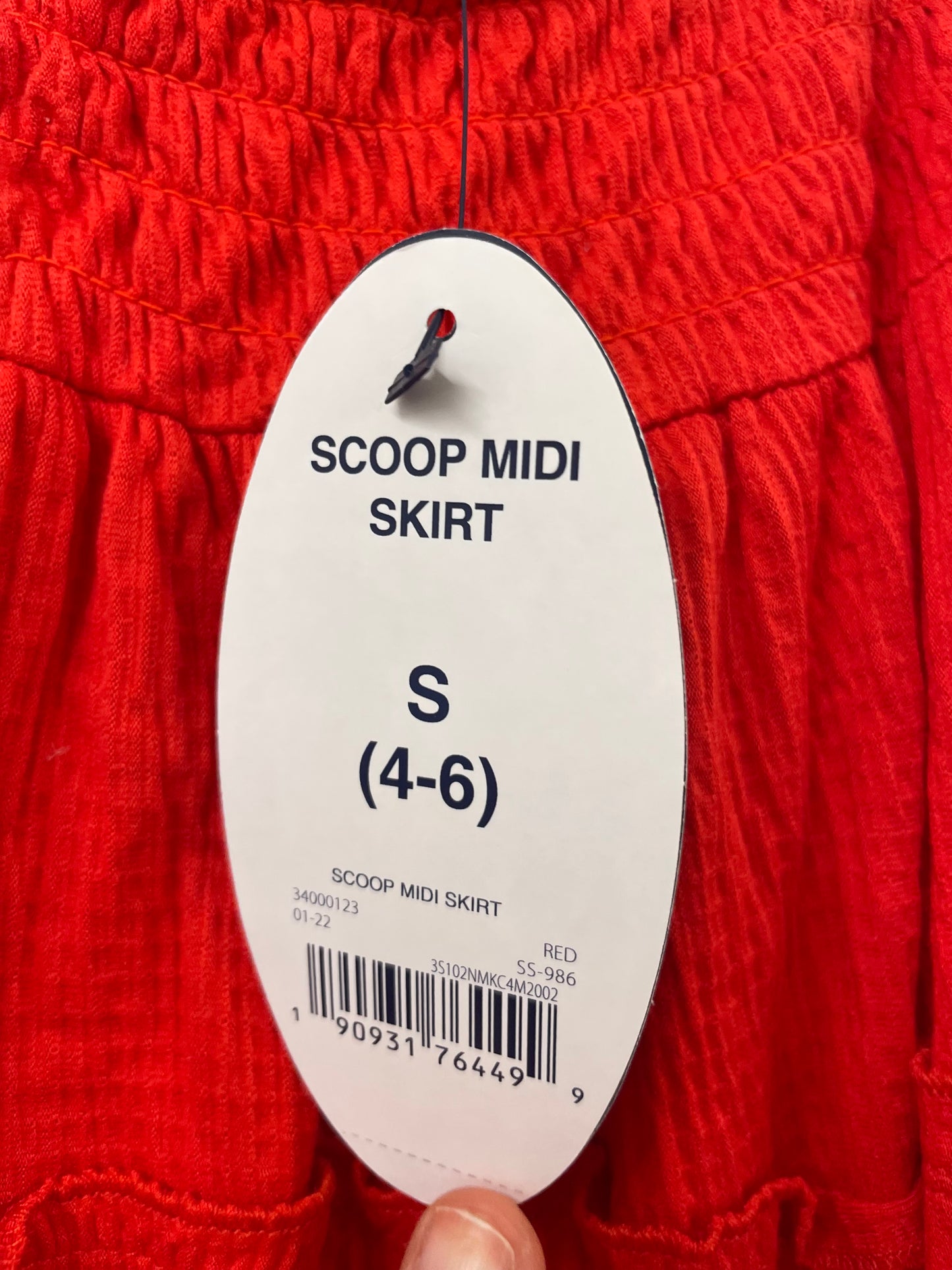 Scoop matching set Top Size S / midi skirt Size S / NWT