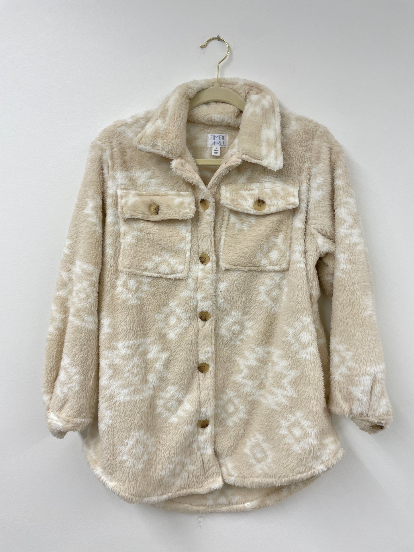 Time and Tru Sherpa shacket Size S / EUC
