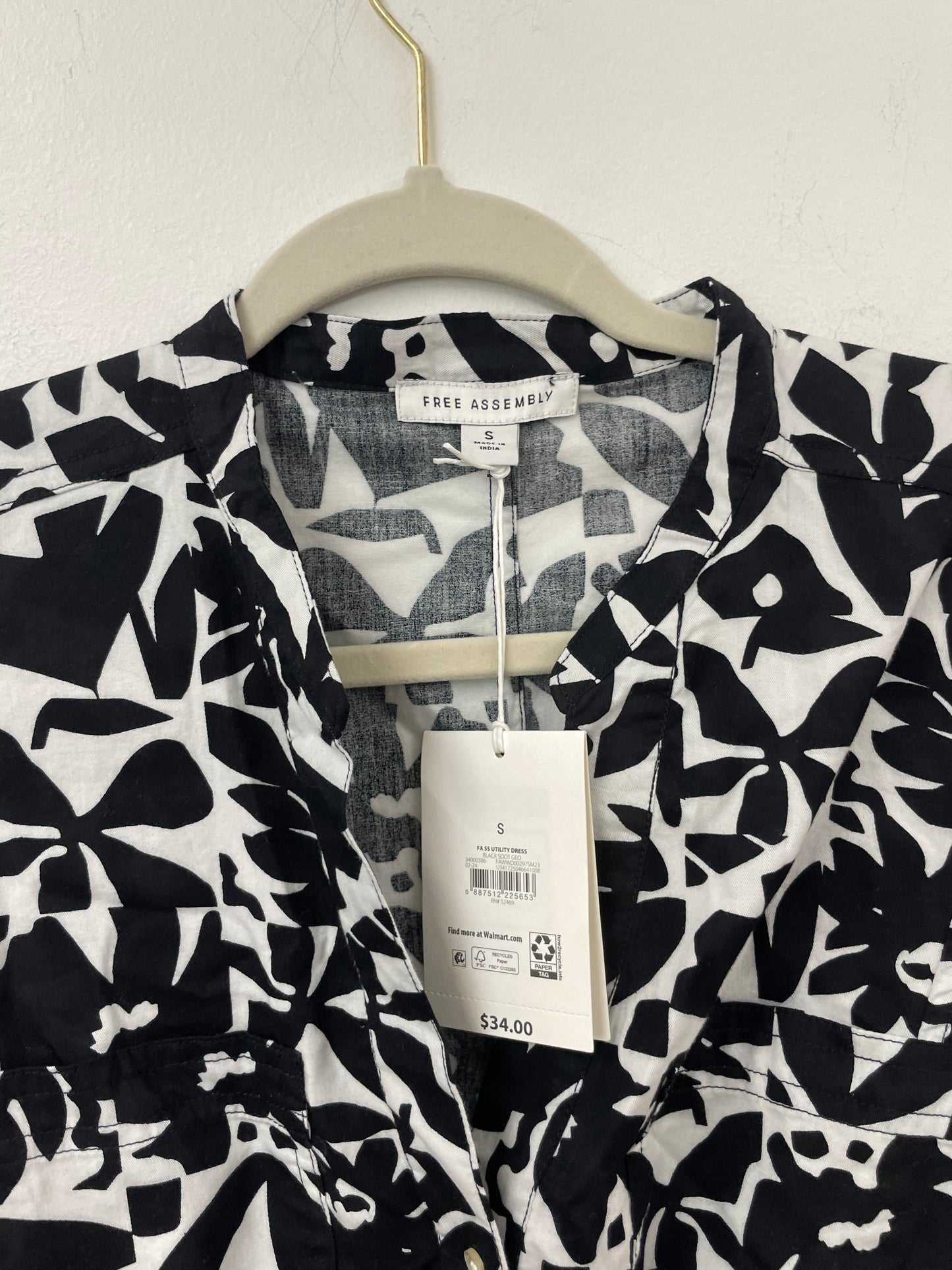 Free Assembly utility dress Size S / NWT