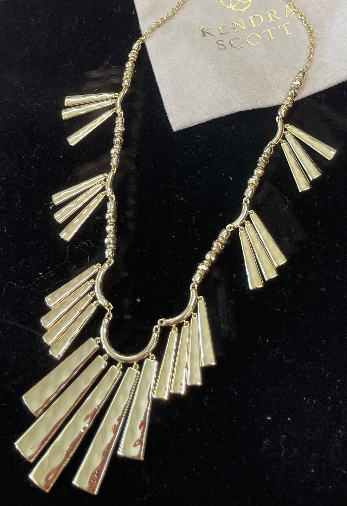 Kendra Scott gold Layton statement necklace