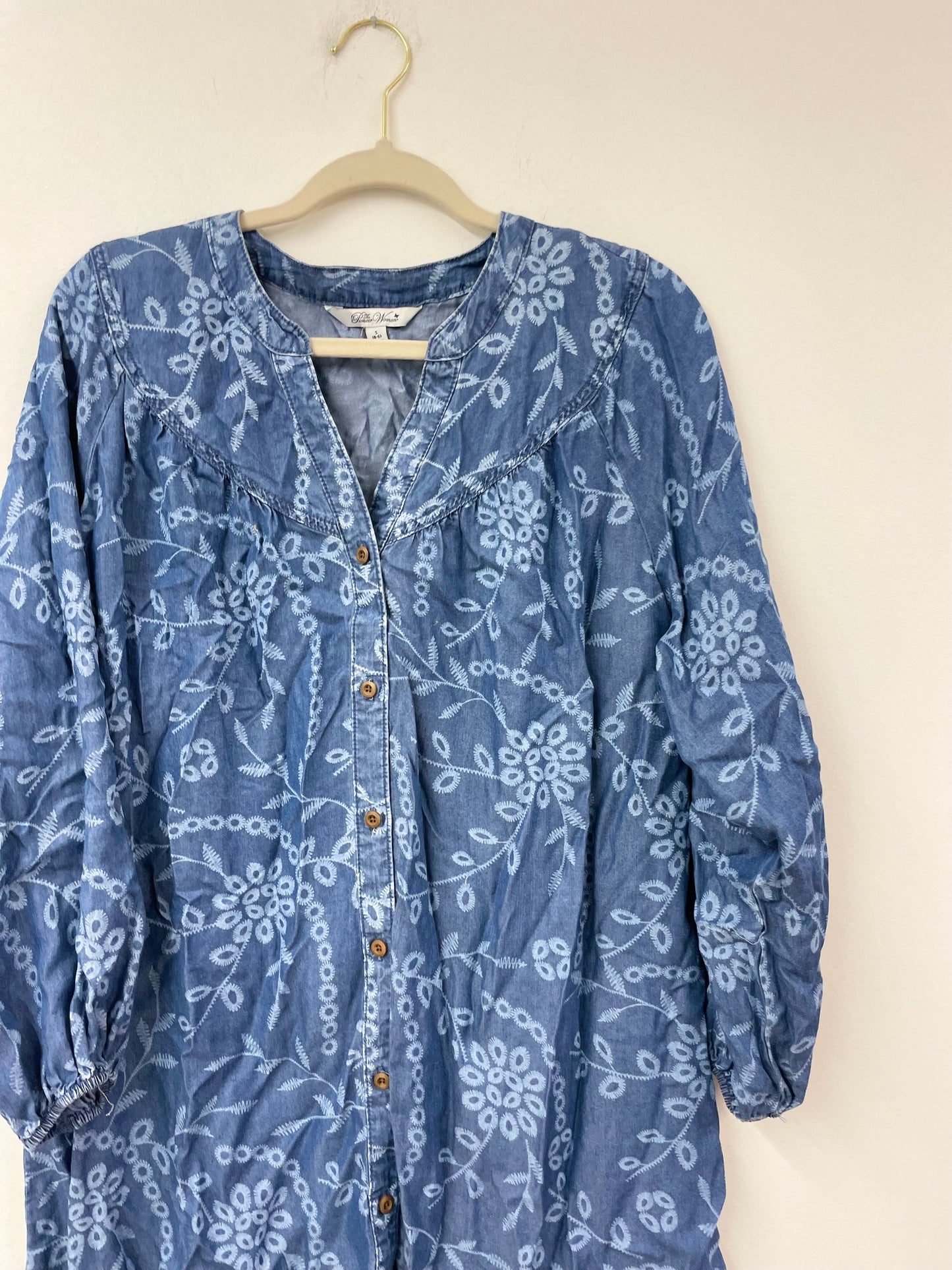 Pioneer Woman long sleeve mini dress Size S /EUC