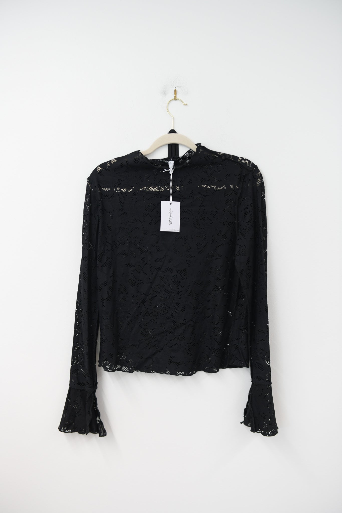 Jessica Simpson long sleeve lace blouse Size M / NWT