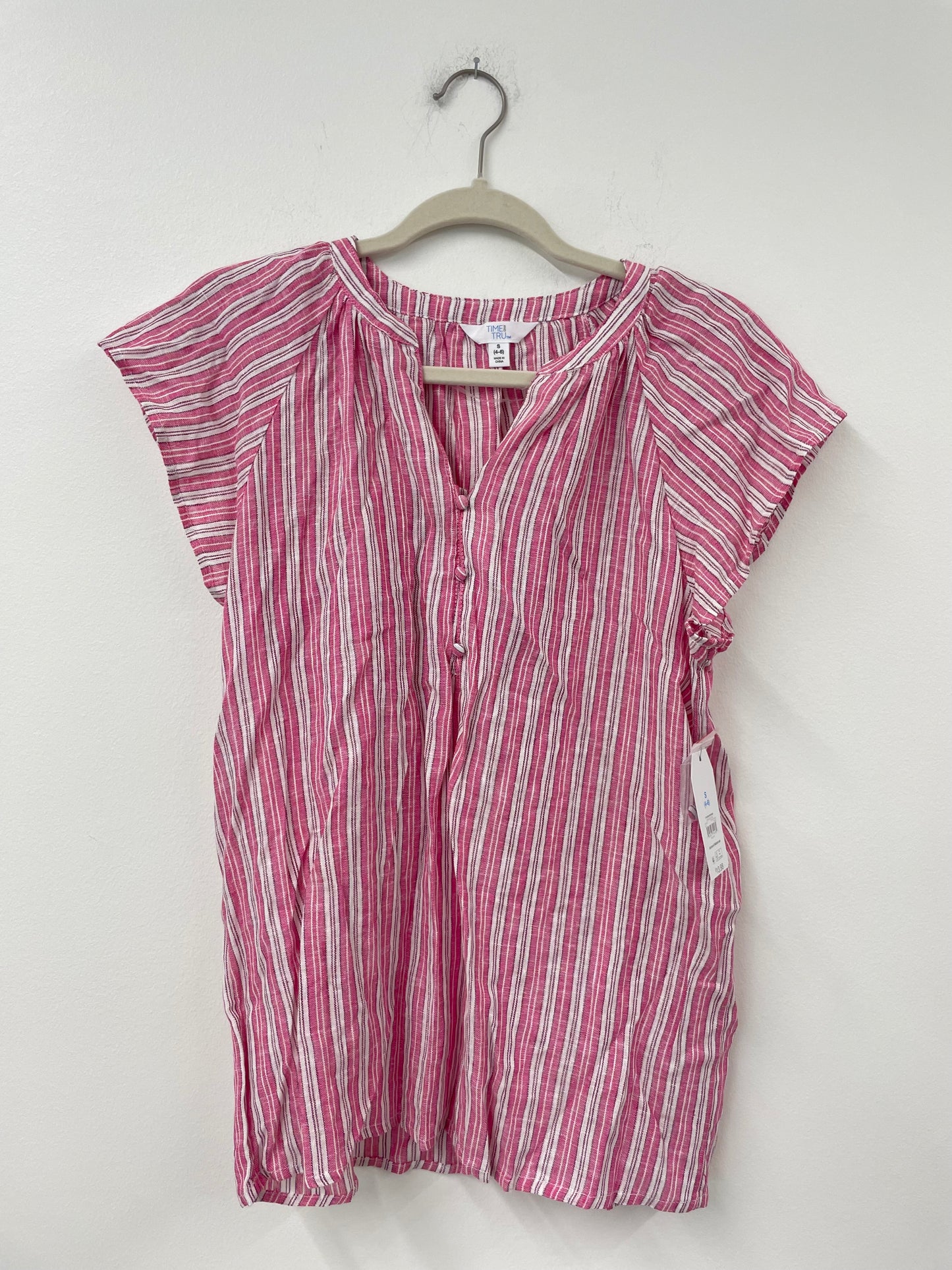 Time and Tru woven popover top Size S / NWT