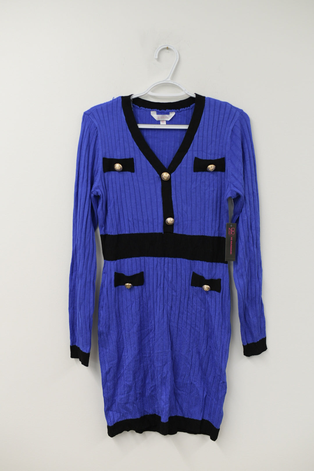 No Boundaries contrast trim dress Size L \ NWT