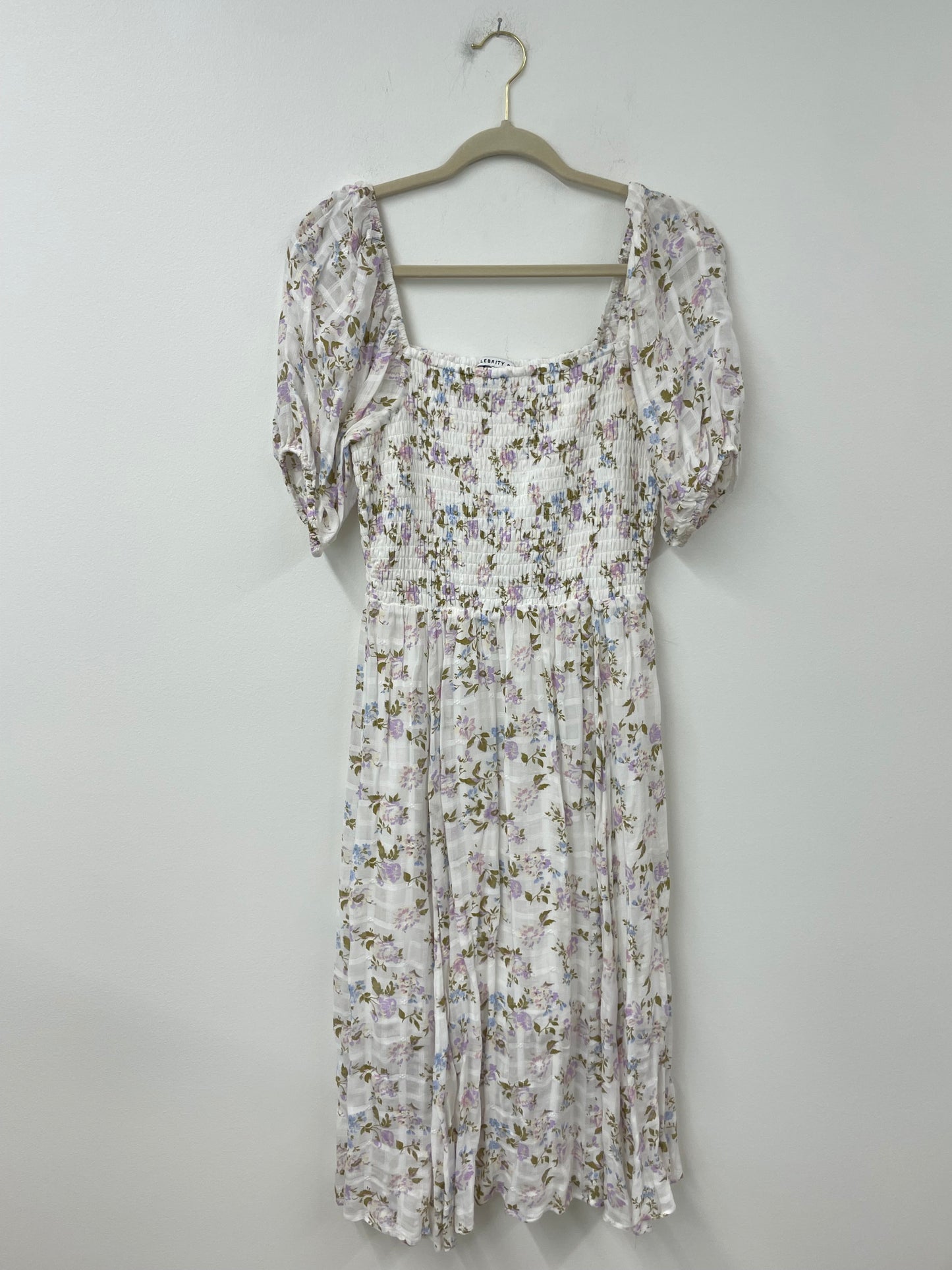 Celebrity Pink smocked midi dress Size M / NWT