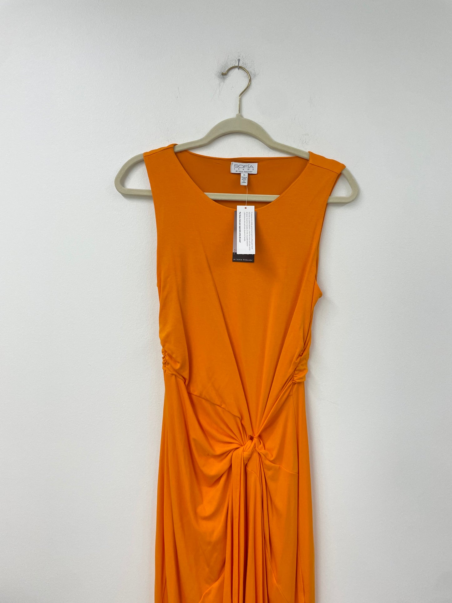 Sofia touched tie tank dress midi dress Size M/ NWT