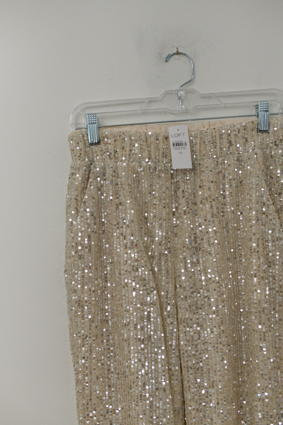 Loft sequins joggers Size XS / NWT