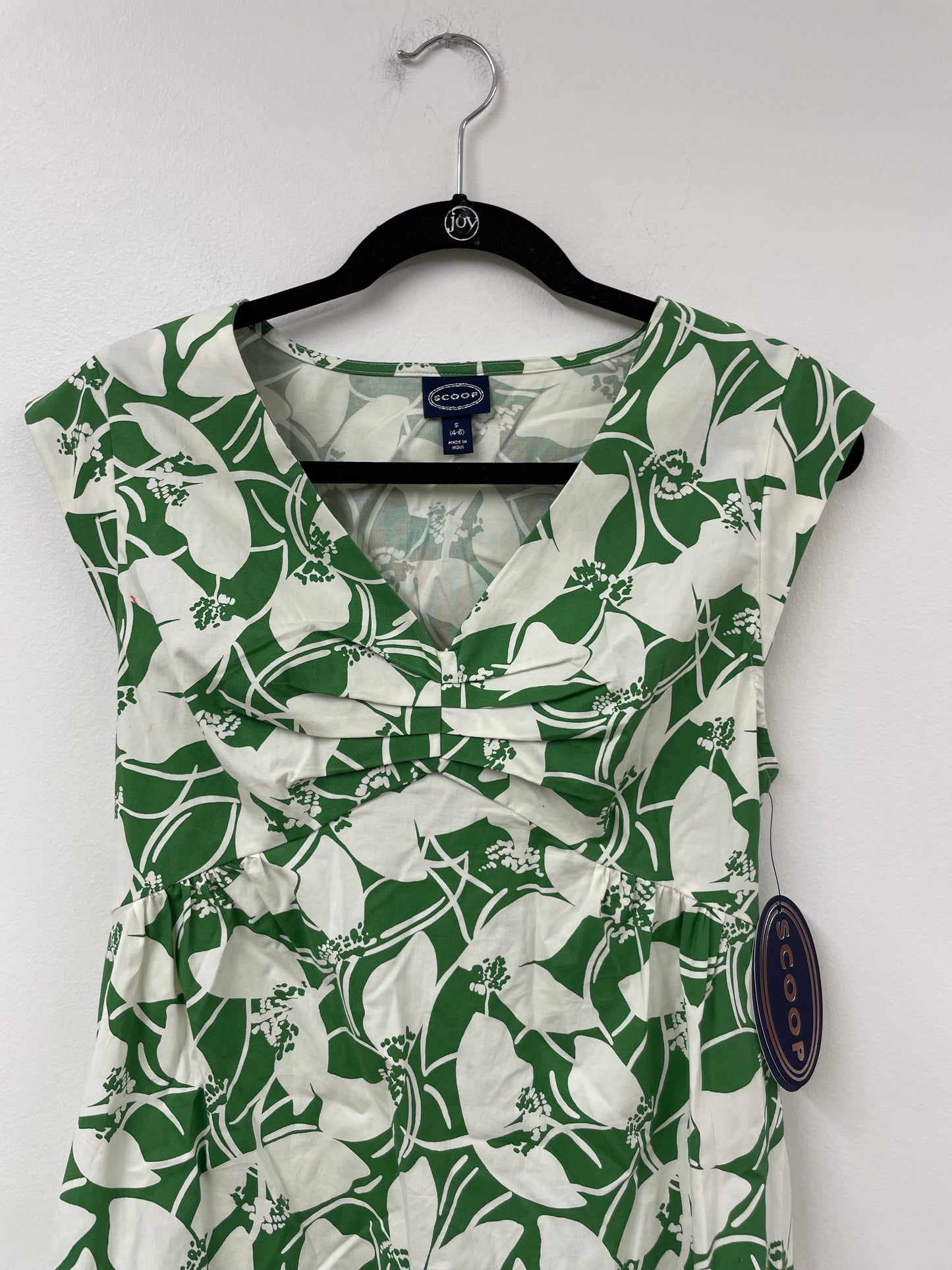 Scoop v-neck poplin mini dress Size S / NWT