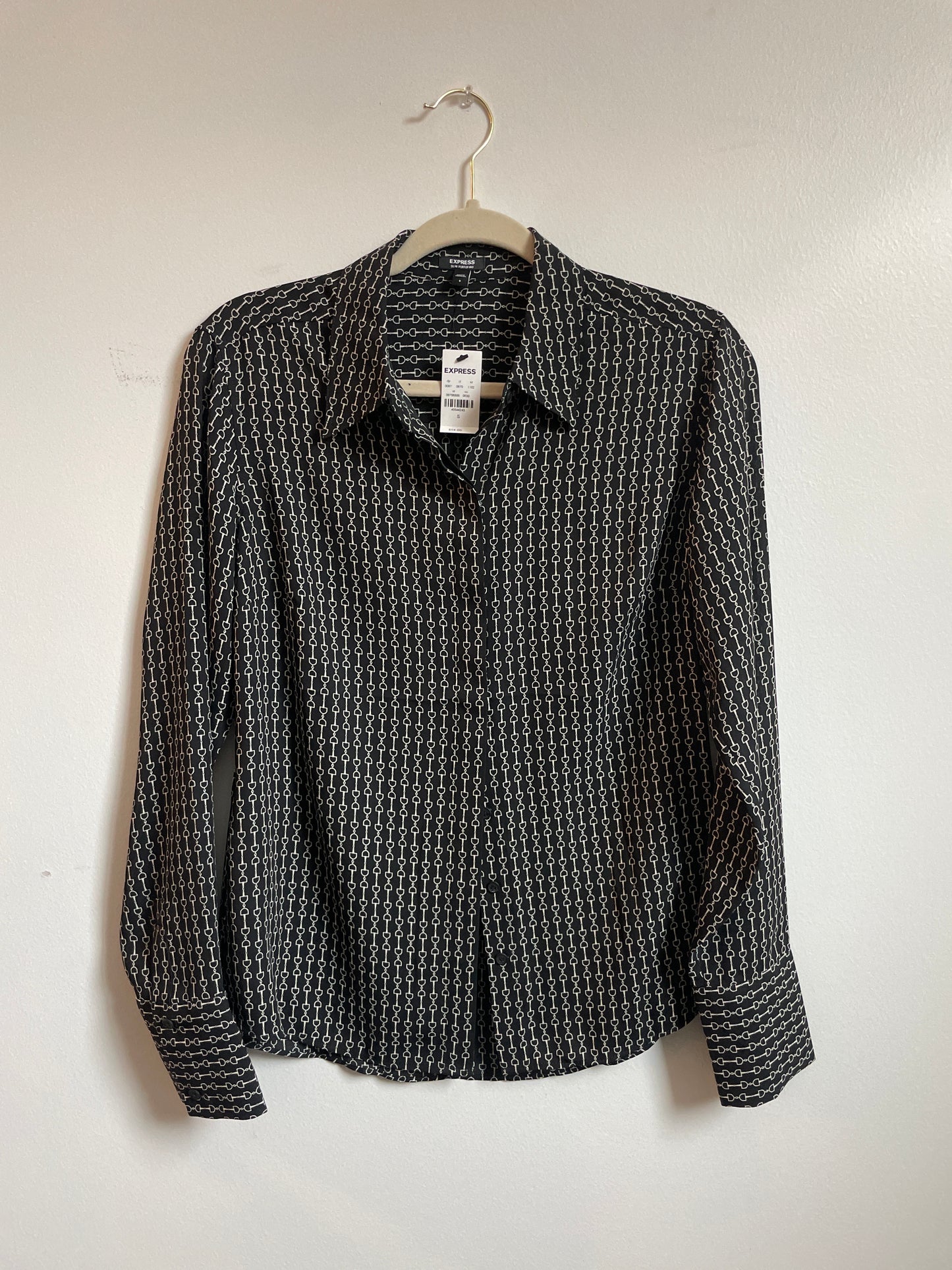 Express button down long sleeve blouse Size S \ NWT