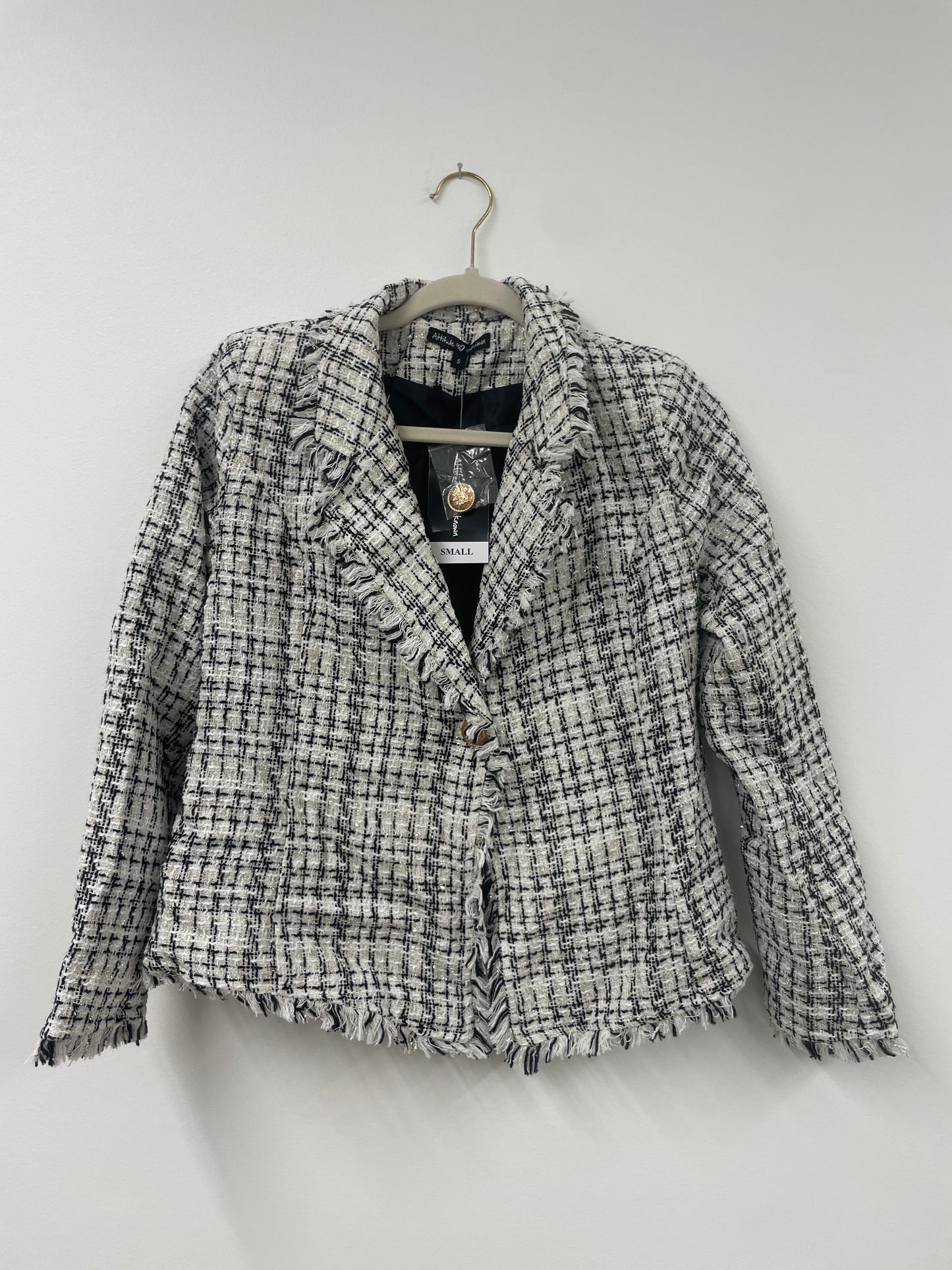 Attitude Unknown tweed jacket Size S / NWT