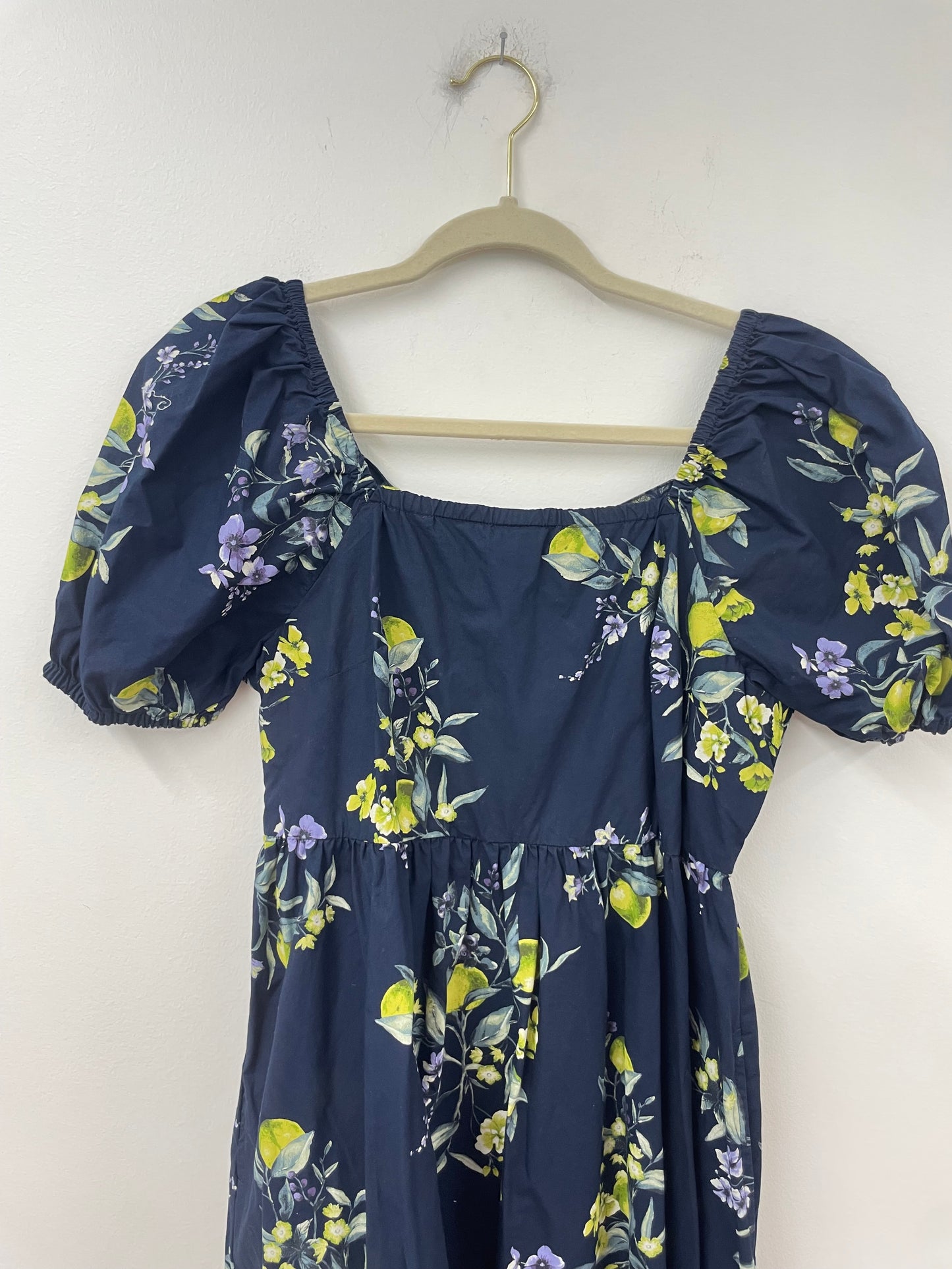 Time and Tru tie back puffed sleeve mini dress Size S /EUC