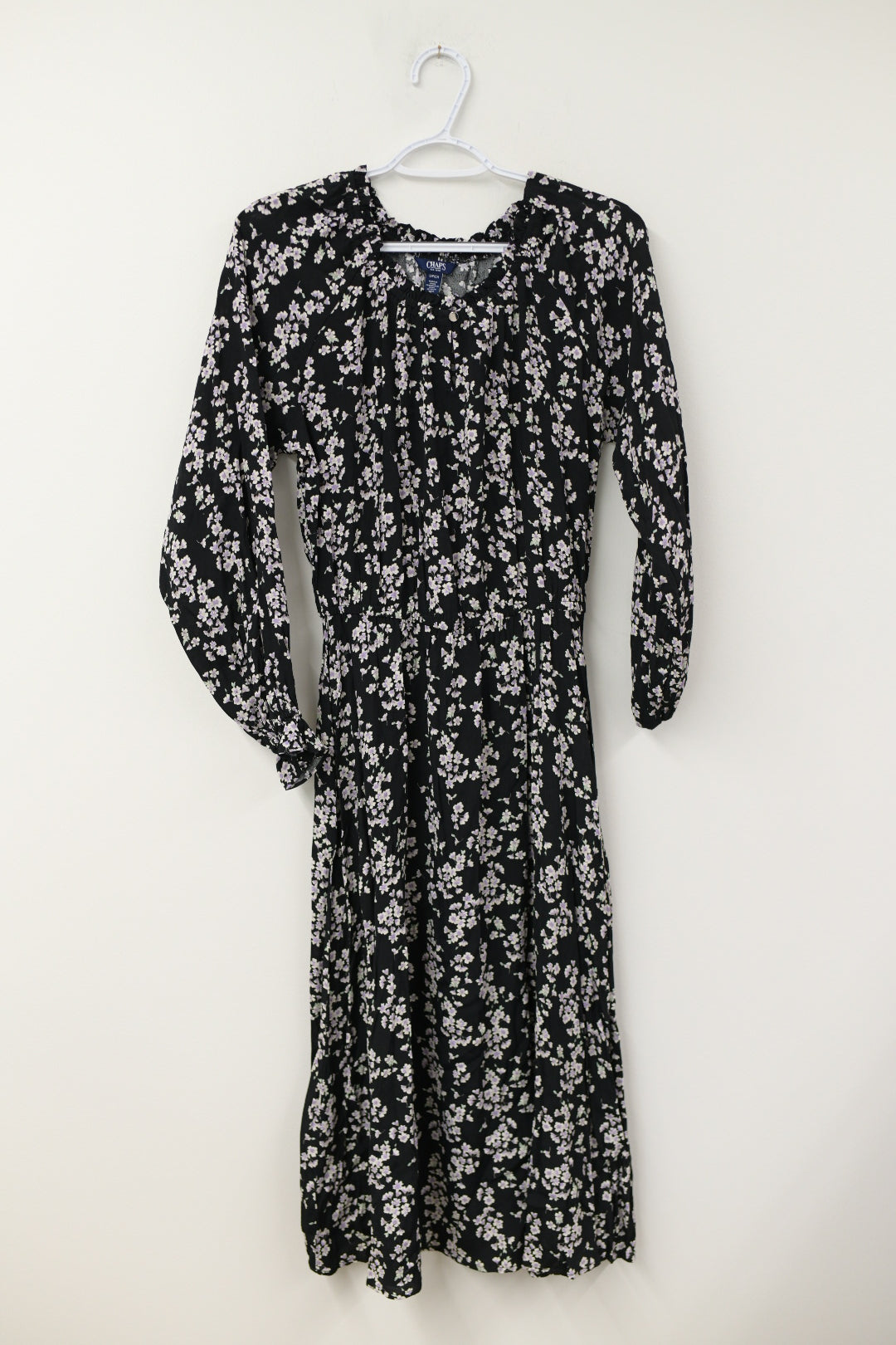 Chaps long sleeve midi dress Size S /EUC