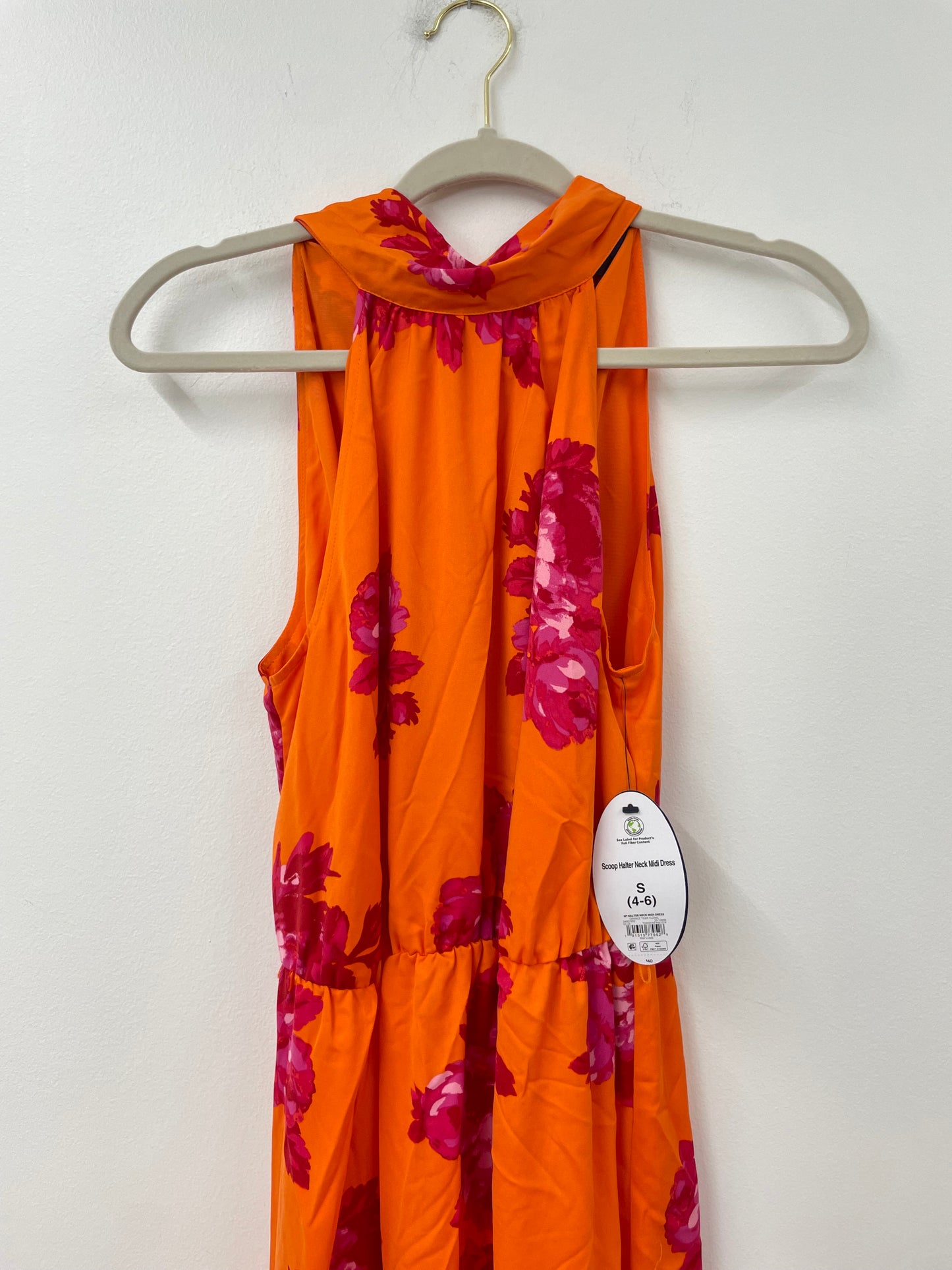 Scoop halter neck mini dress Size S /NWT