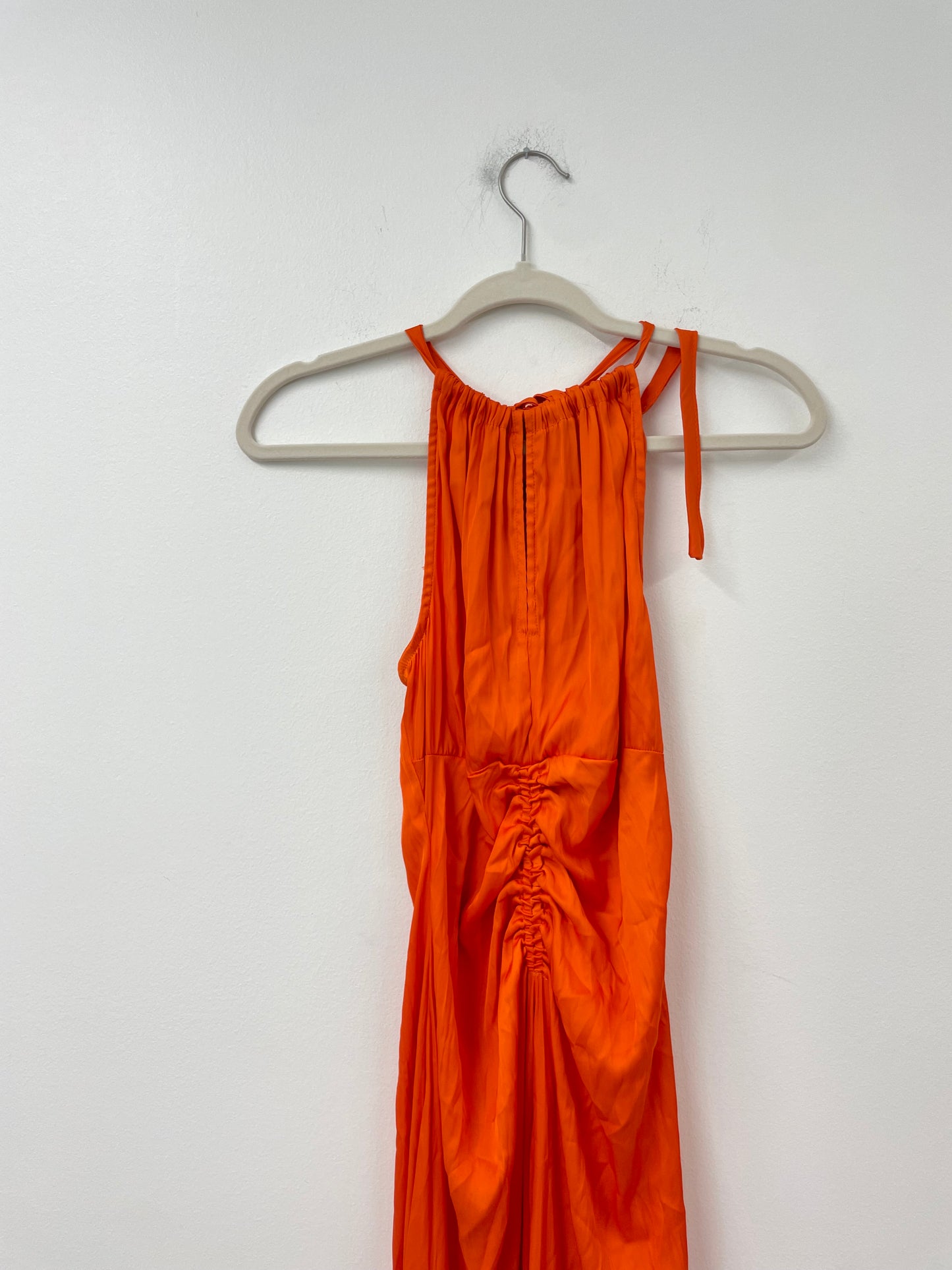 Scoop halter ruched maxi dress Size S / NWT