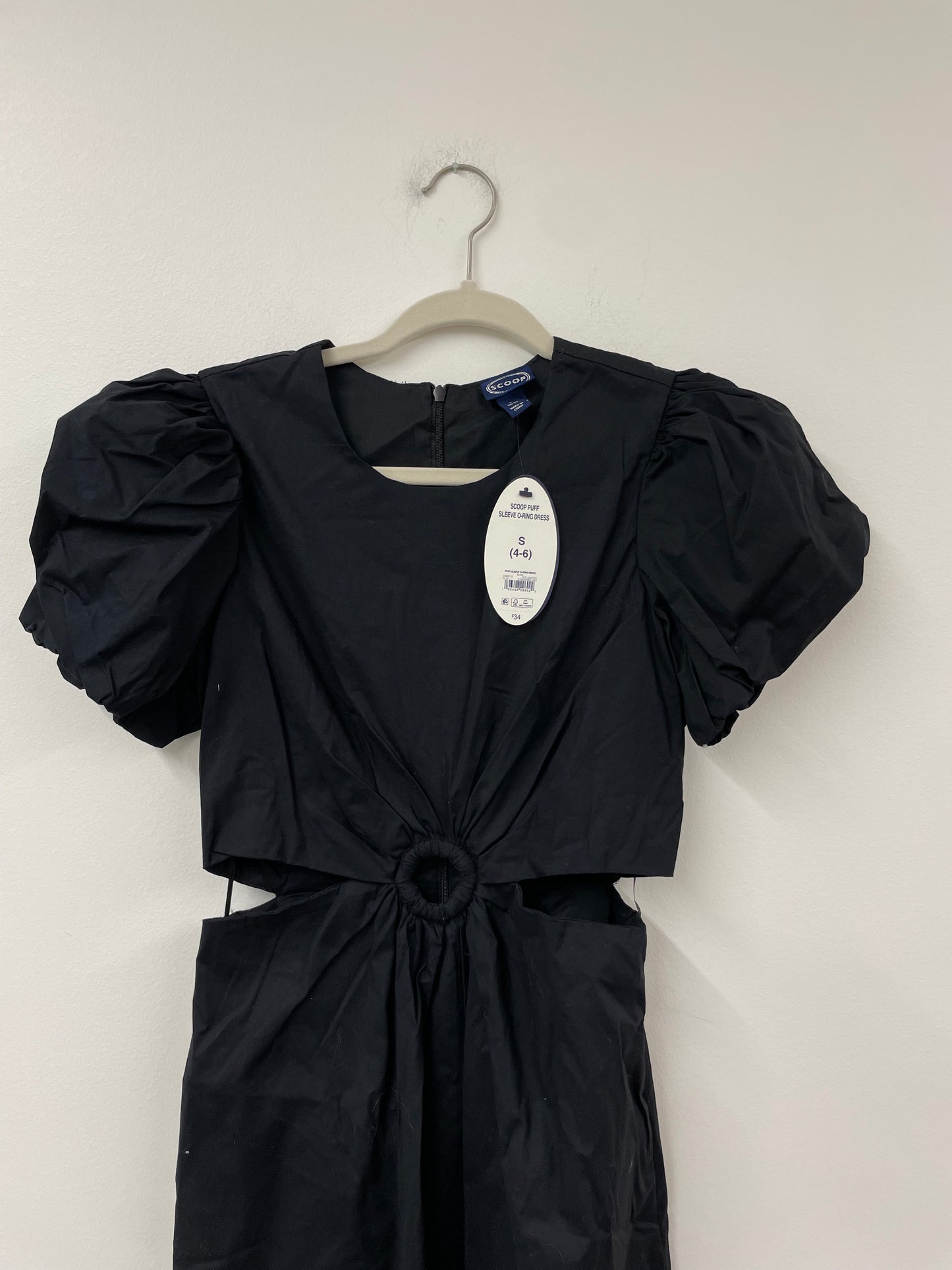 Scoop puffed sleeve o-ring midi dress Size S / NWT