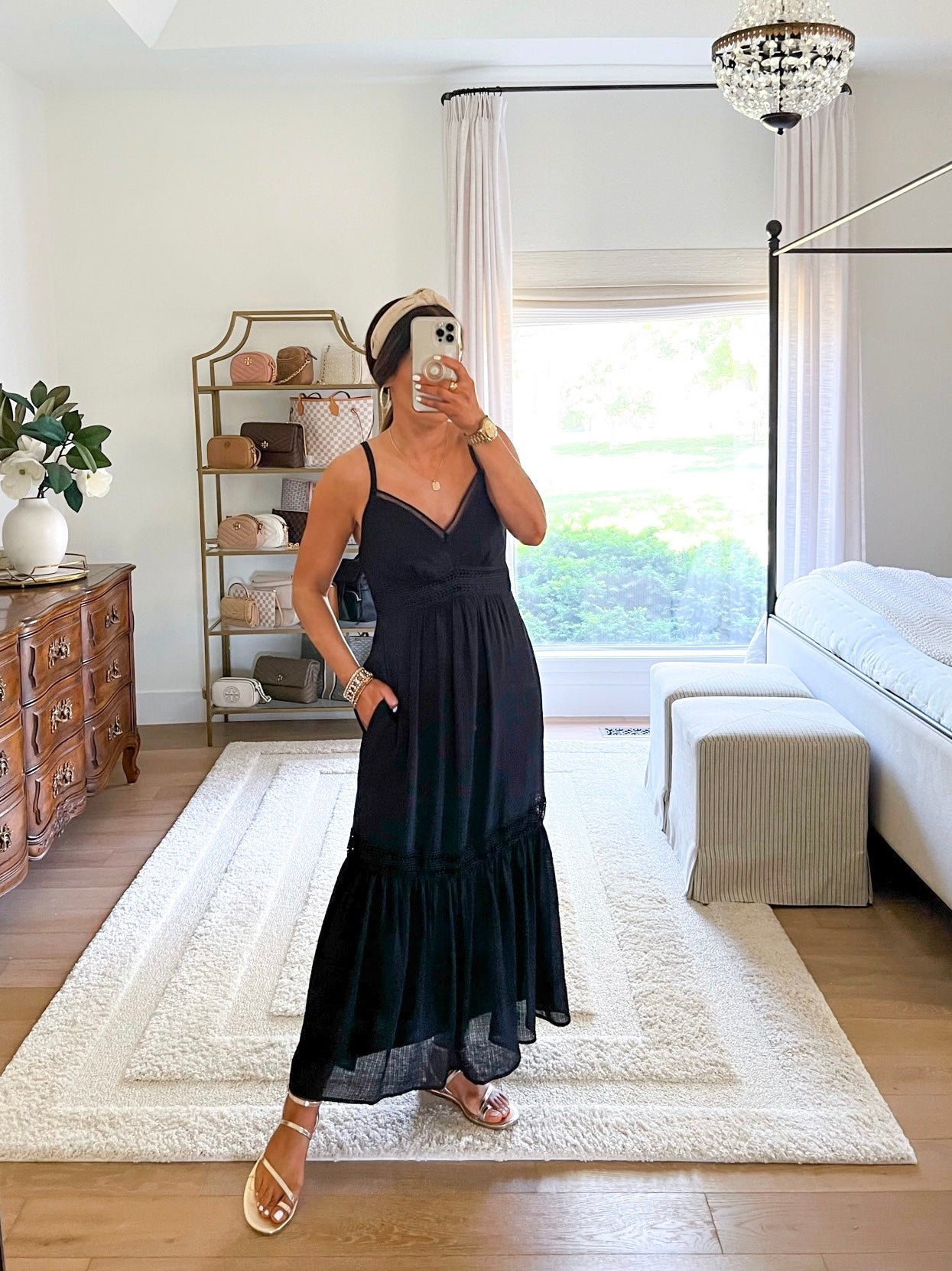 Sofia lace trim maxi dress Size S / NWT