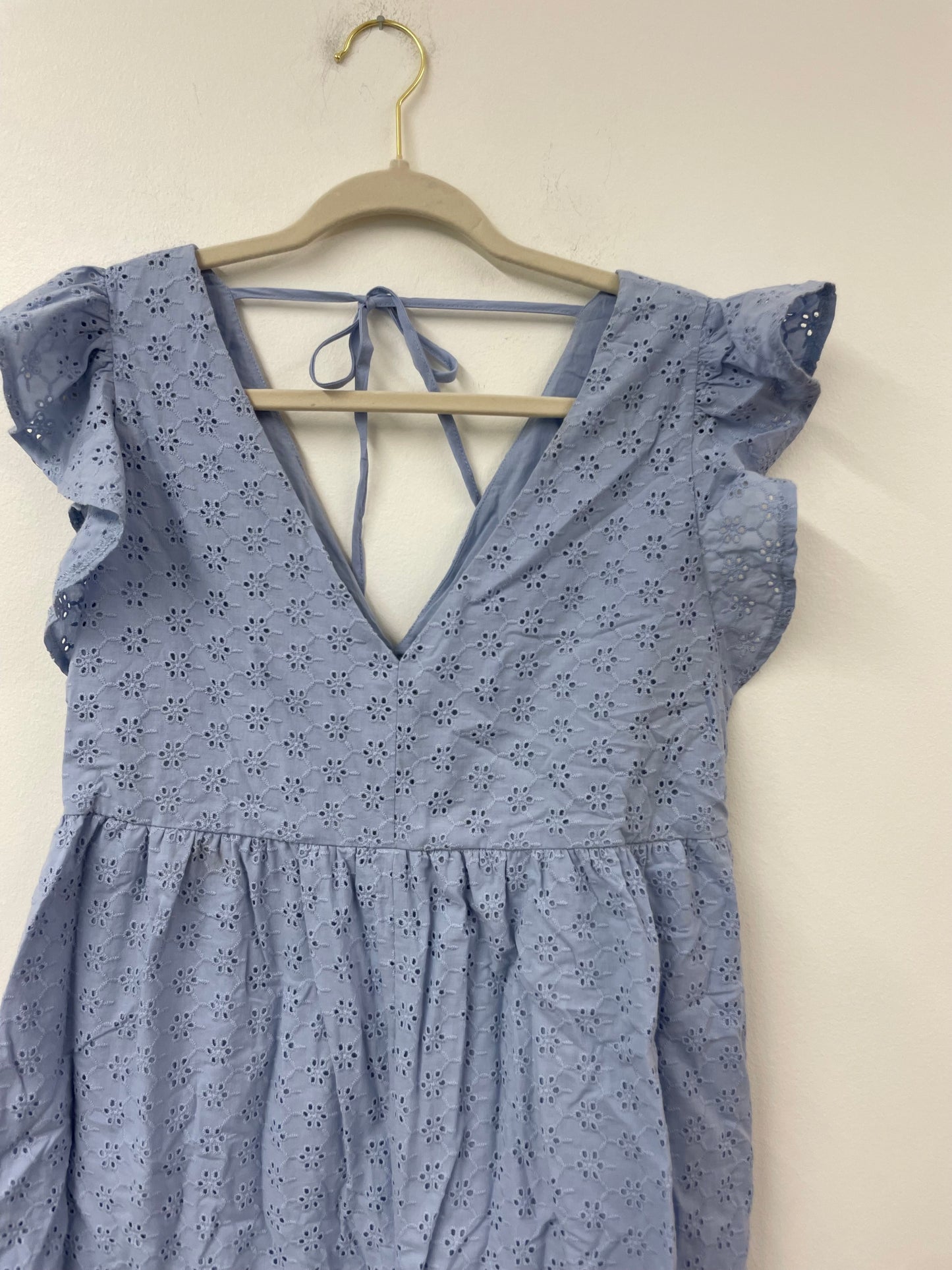 Jessica Simpson eyelet babydoll mini dress Size S /NWT