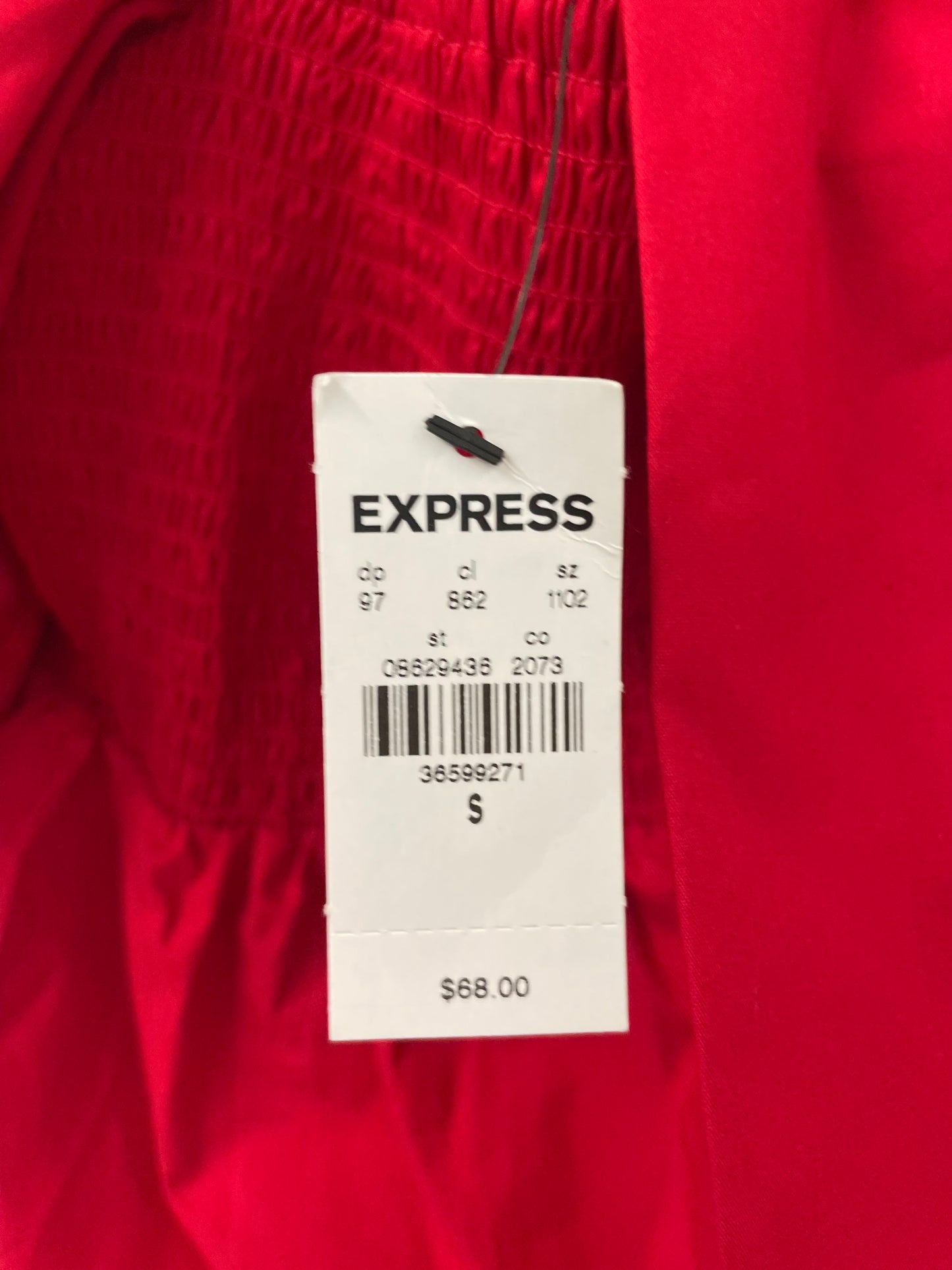 Express short sleeve crop blouse Size S / NWT