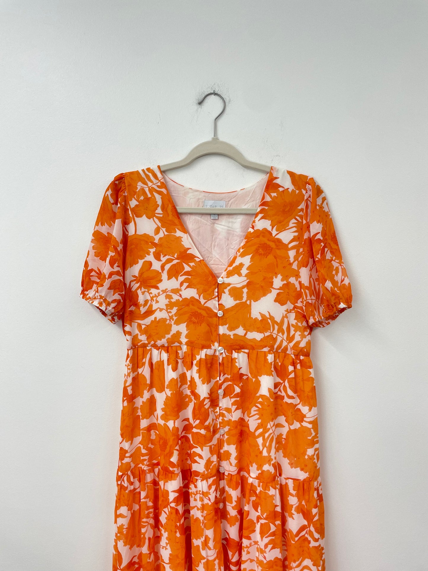 Sugar Lips v neck tiered maxi dress Size M / EUC