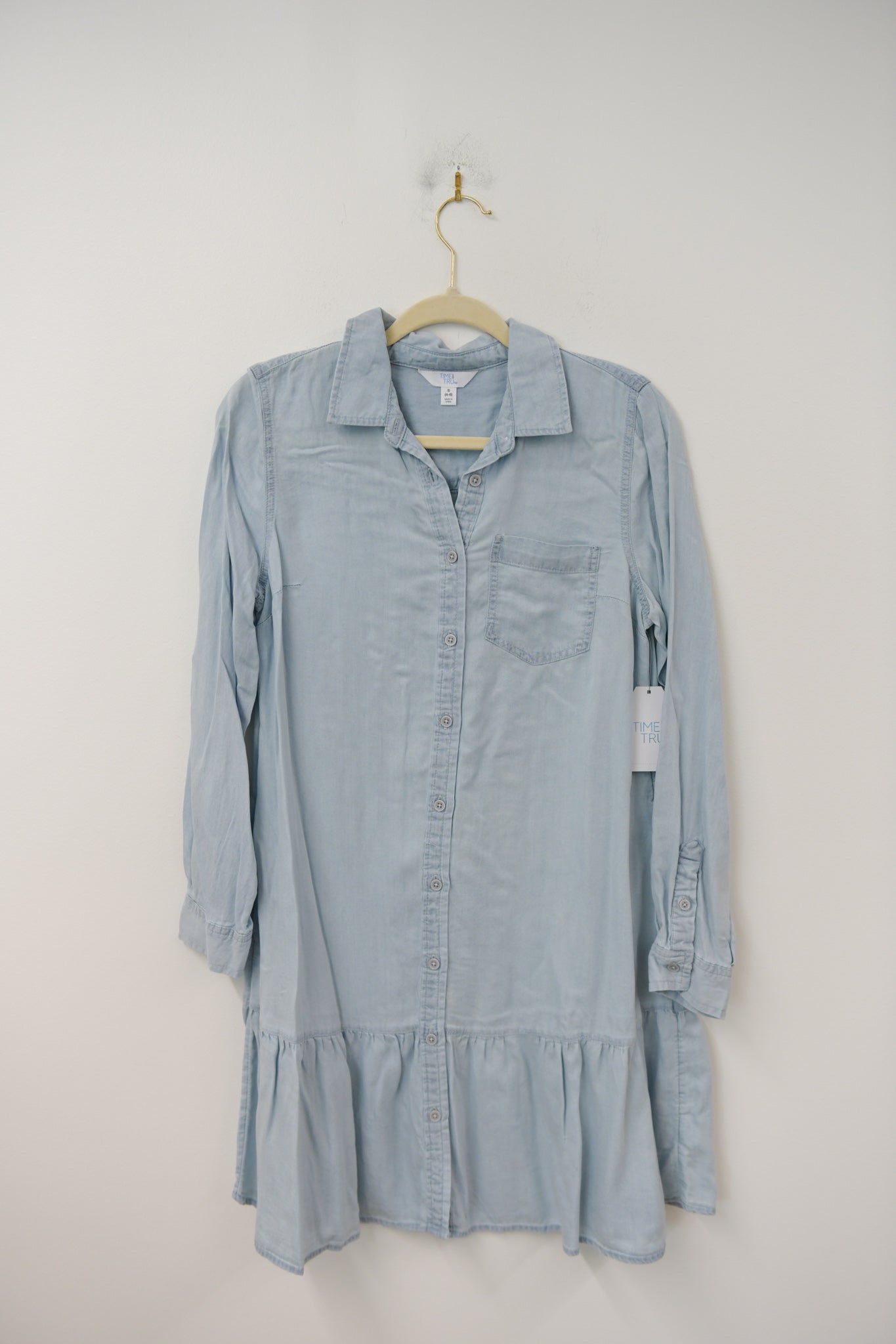 Time and Tru mini shirt dress Size XS / NWT