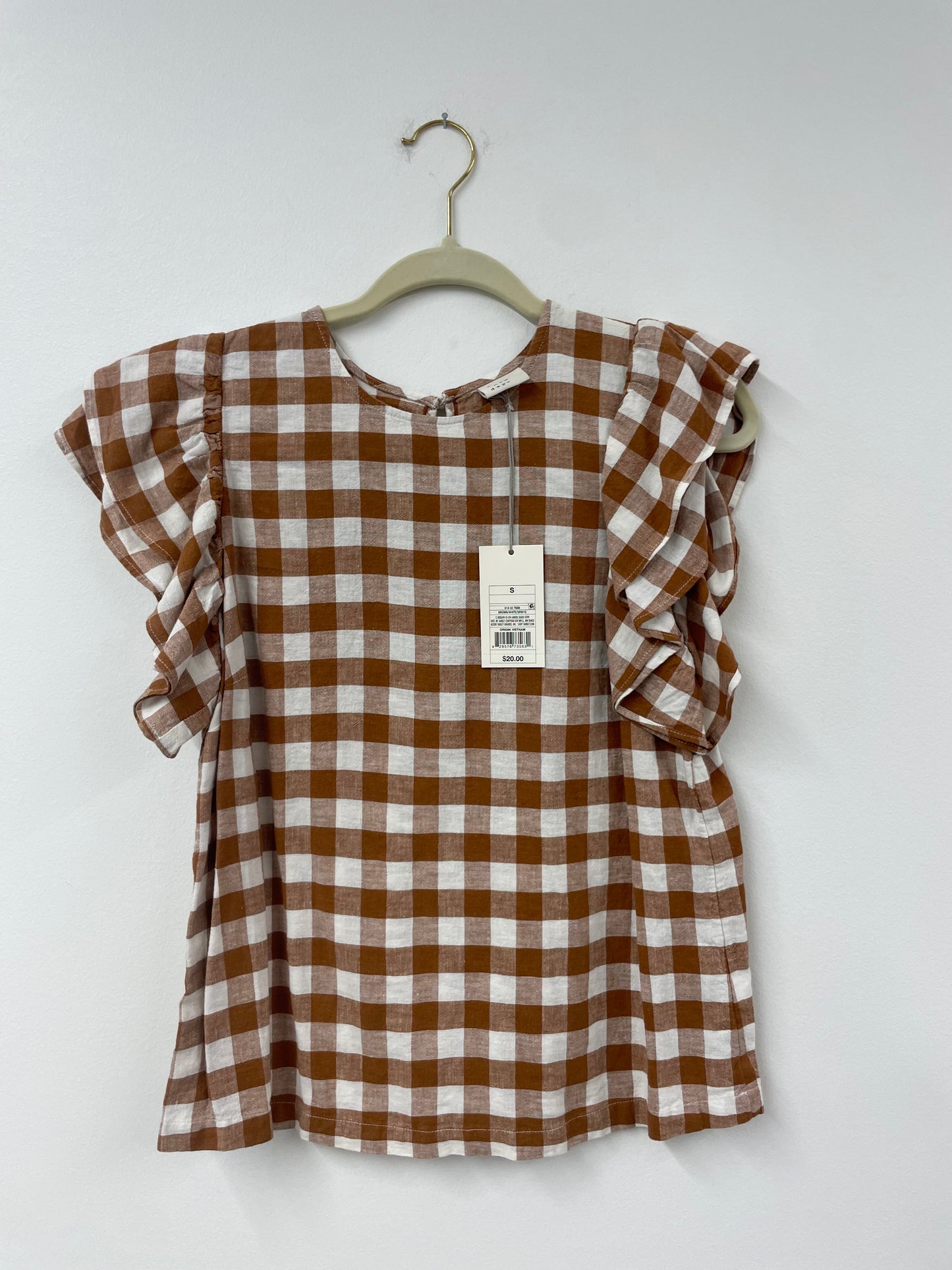 A New Day ruffle sleeve top Size S / NWT