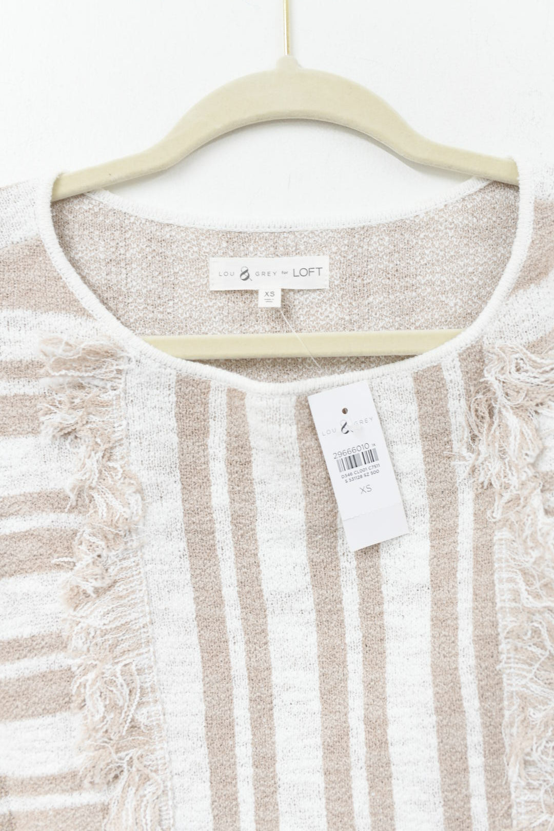 Lou & Grey Loft short sleeve knit blouse Size XS / NWT