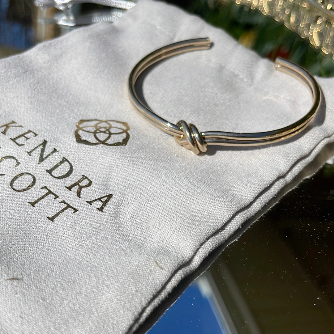 Kendra Scott gold knot cuff
