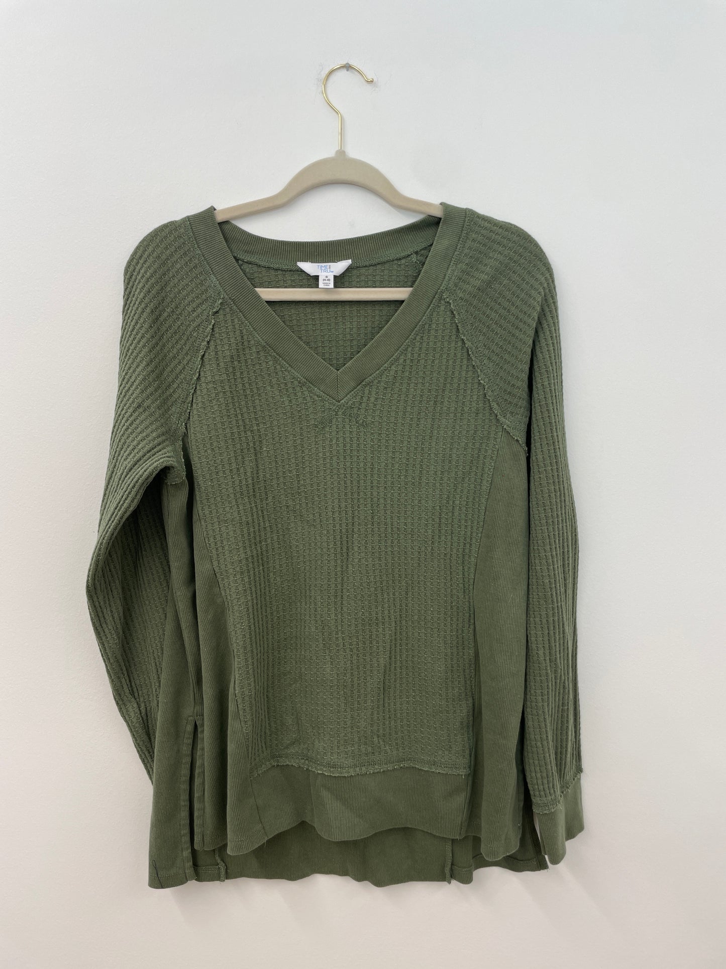 Time and Tru waffle long sleeve shirt Size XS / EUC