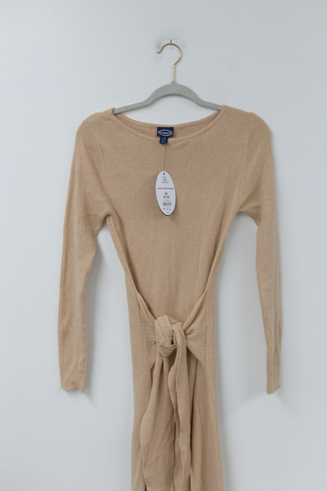 Scoop tie sweater midi dress Size M / NWT