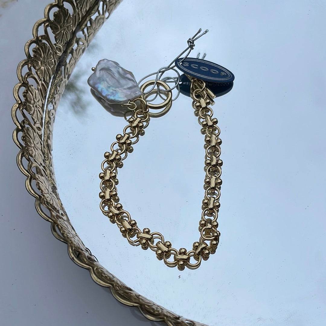 Scoop gold bracelet