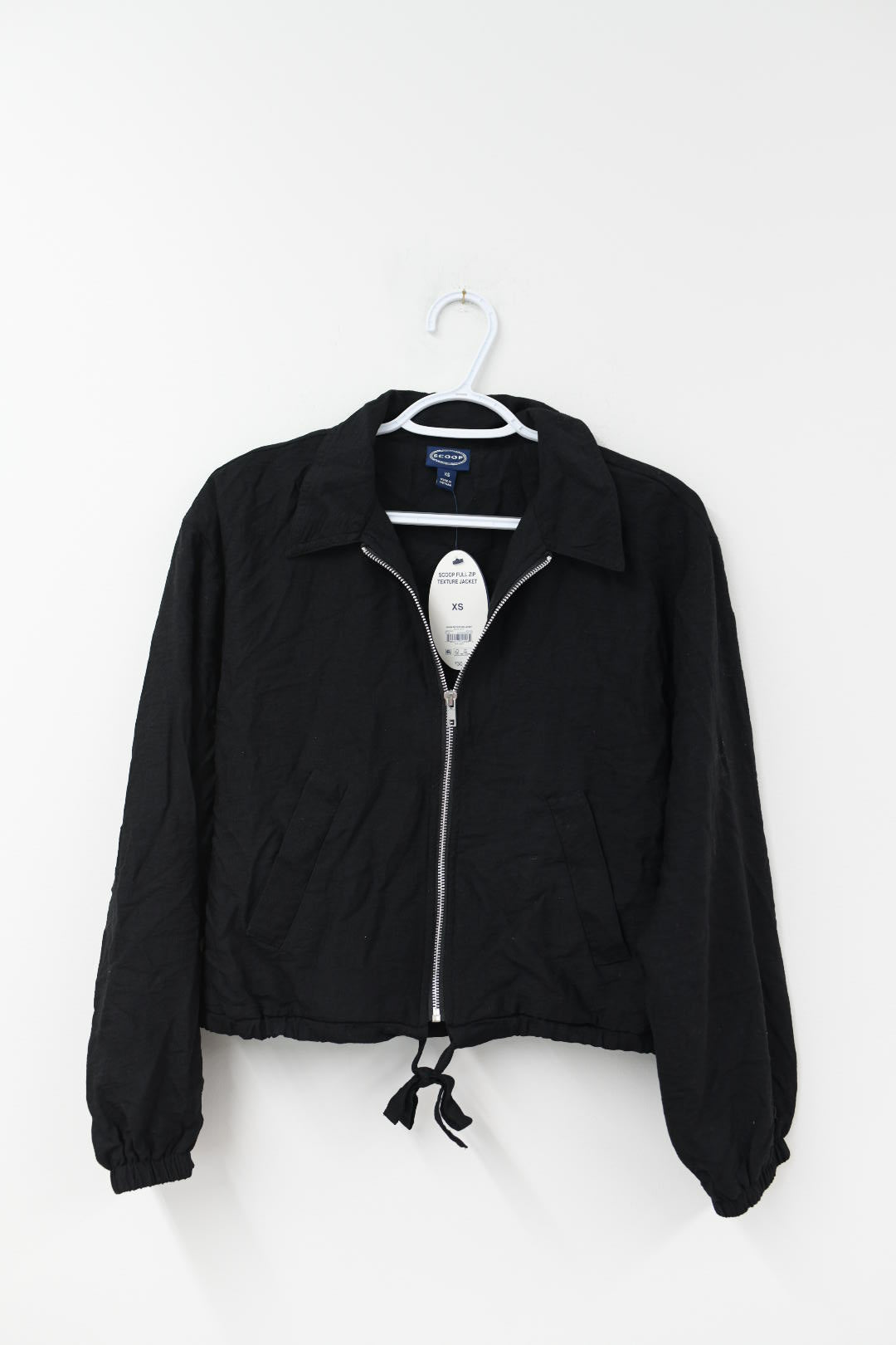 Scoop scuba full zip textured jacket Size XS / NWT