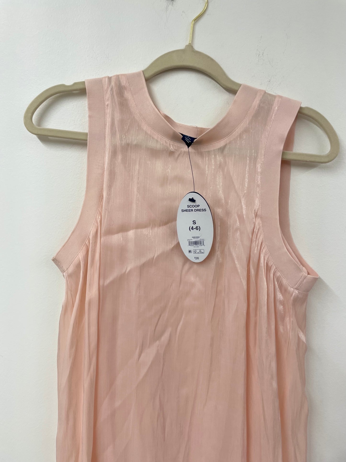 Scoop crew neck sheer midi dress Size S / NWT